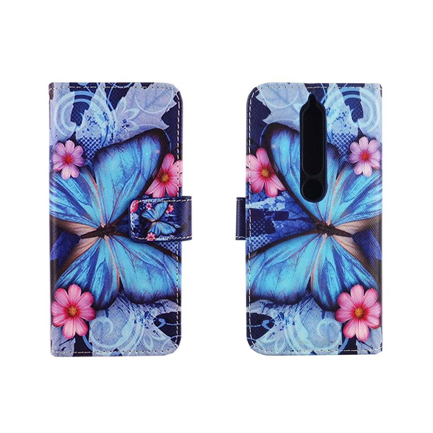 Nokia 6 (2018) Handyhülle Bookcover Blau