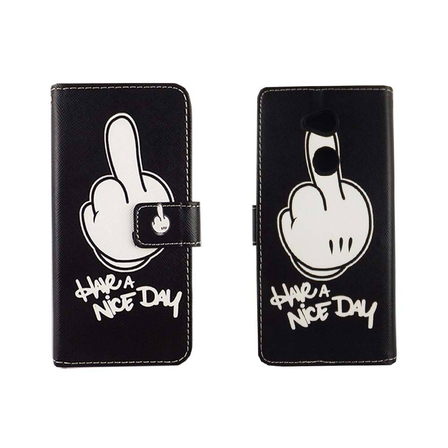 Sony Xperia XA2 Ultra Handyhülle Bookcover Schwarz