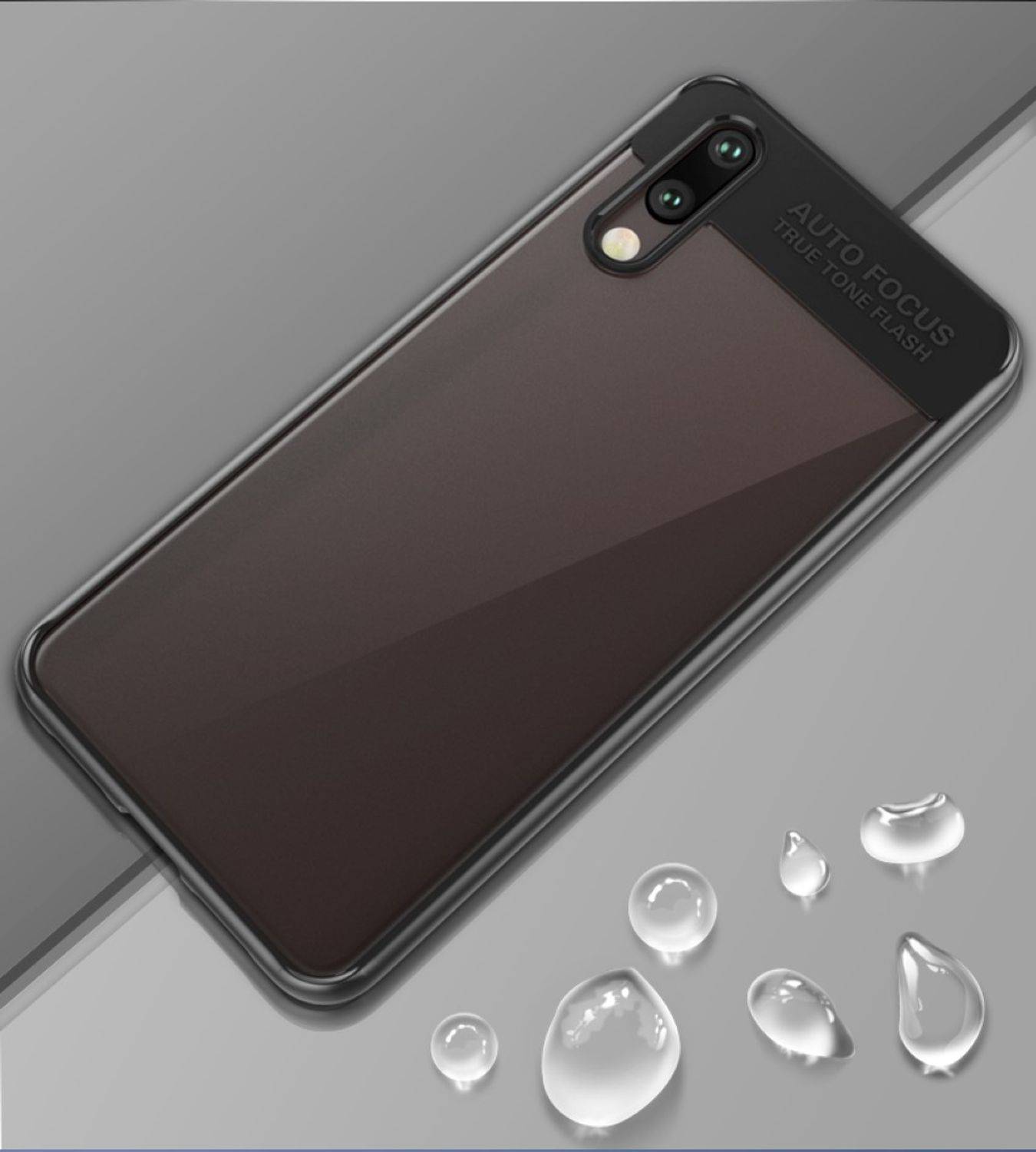 Huawei P20 Handyhülle Backcover Schwarz