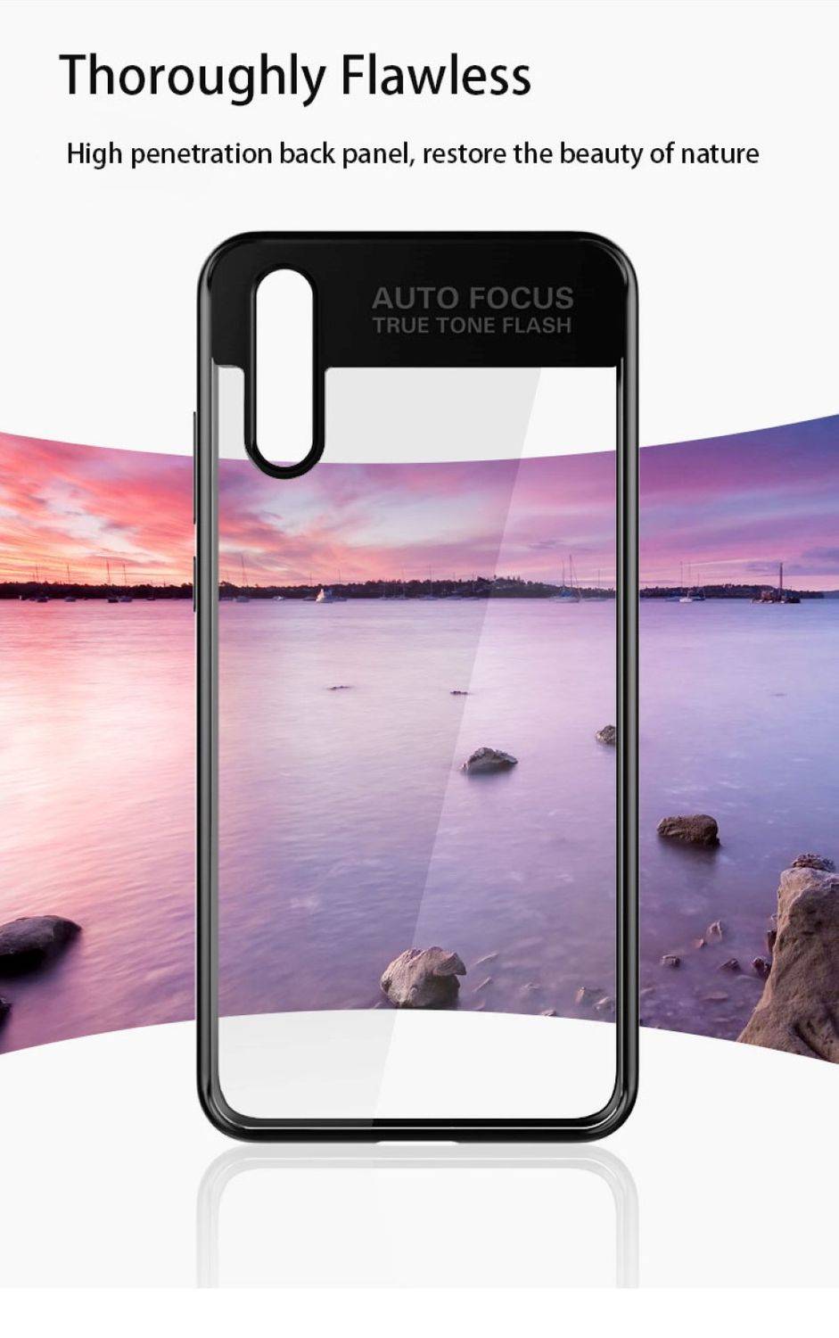Huawei P20 Lite Handyhülle Backcover Schwarz