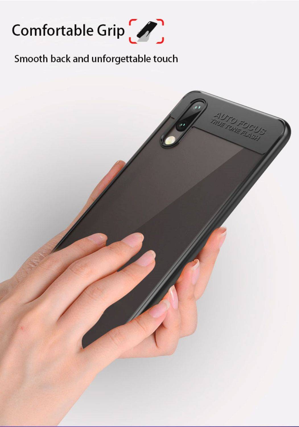 Huawei P20 Lite Handyhülle Backcover Schwarz