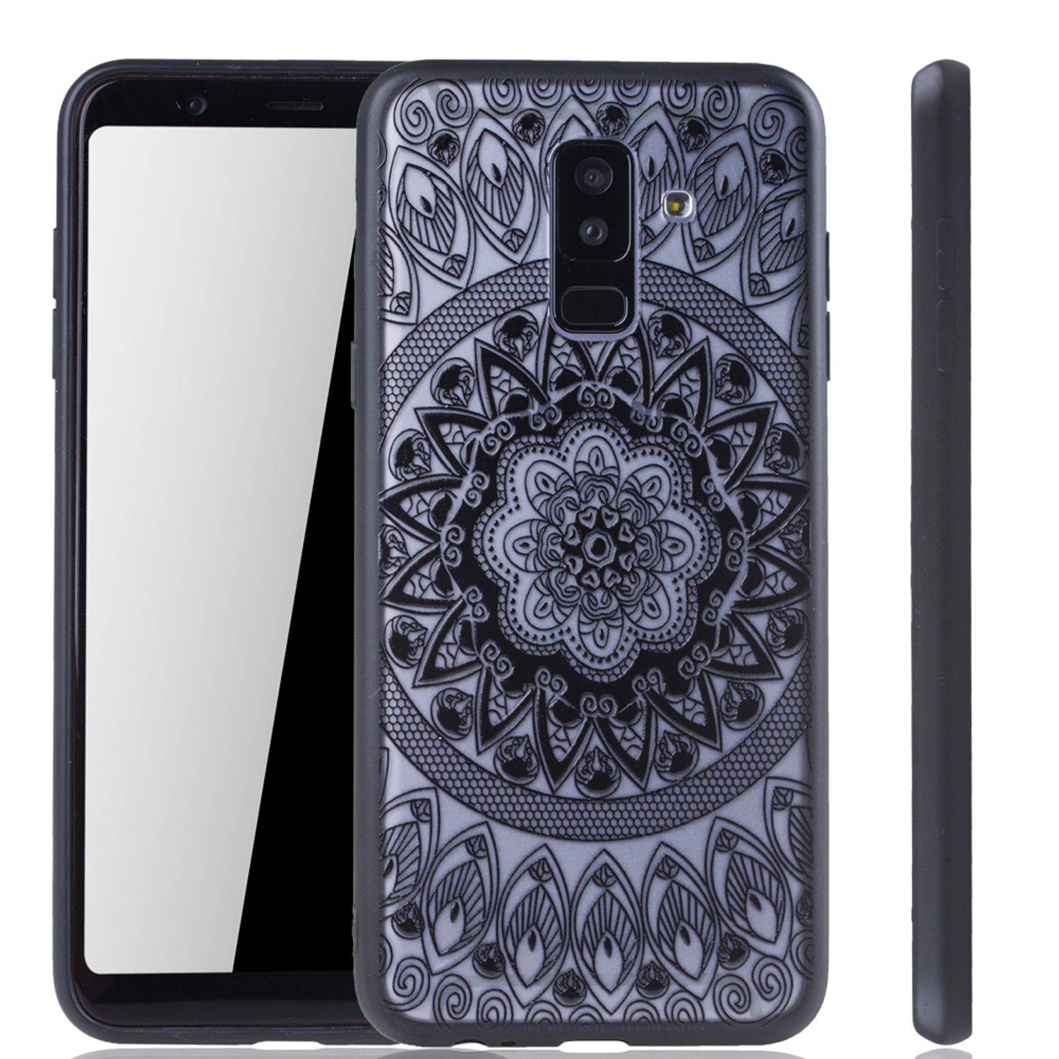 Samsung Galaxy A6 Plus (2018) Handyhülle Backcover Schwarz