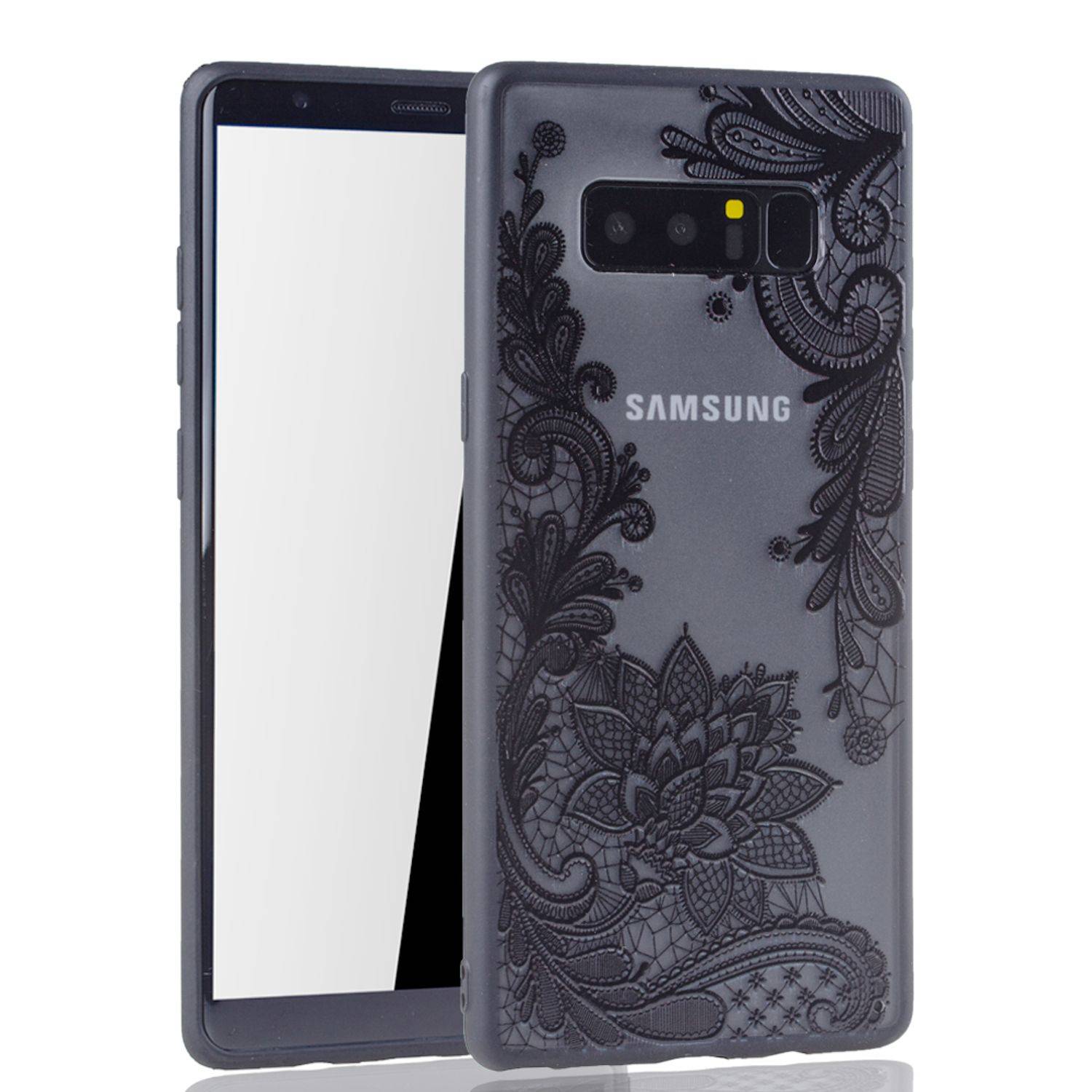Samsung Galaxy Note 8 Handyhülle Backcover Schwarz