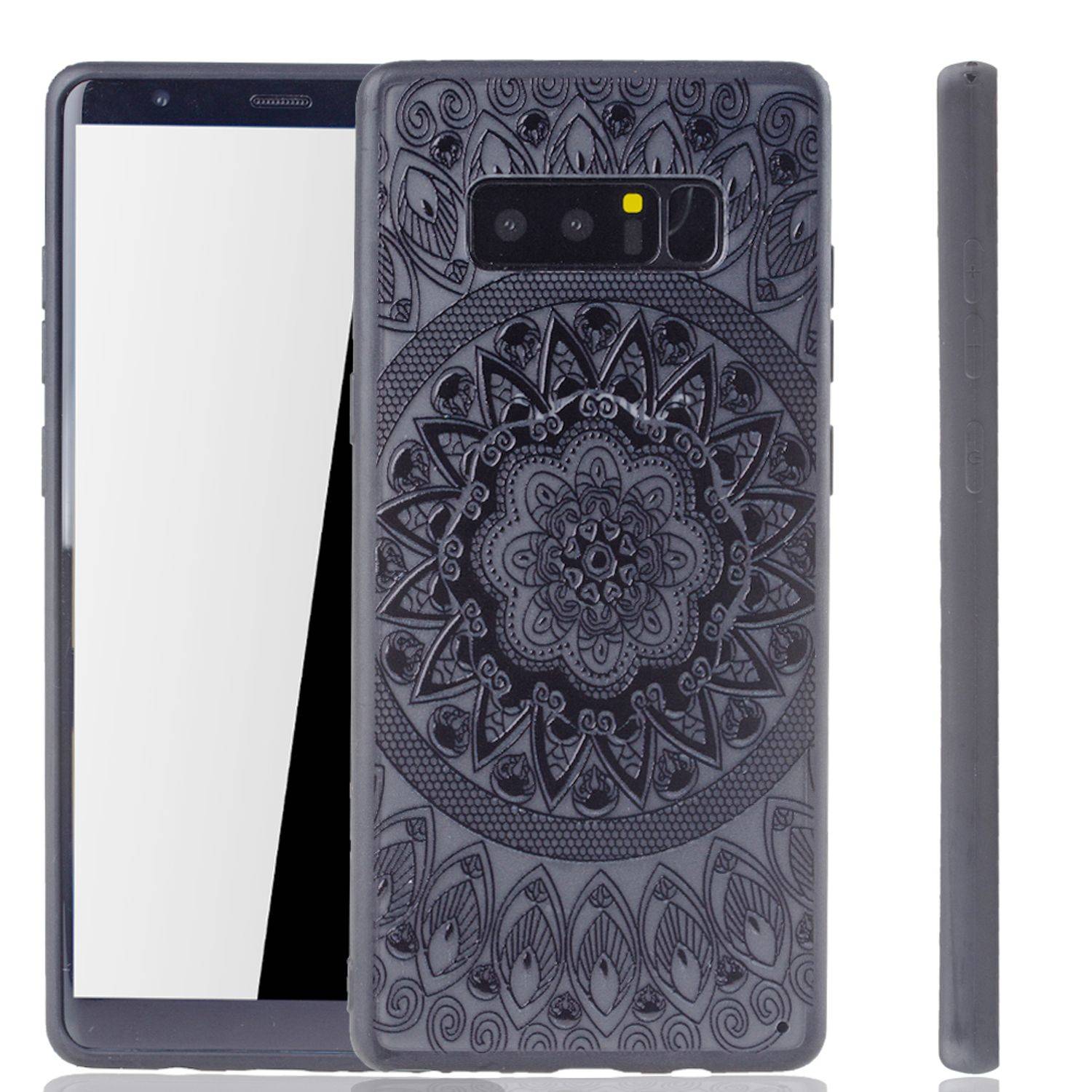 Samsung Galaxy Note 8 Handyhülle Backcover Schwarz