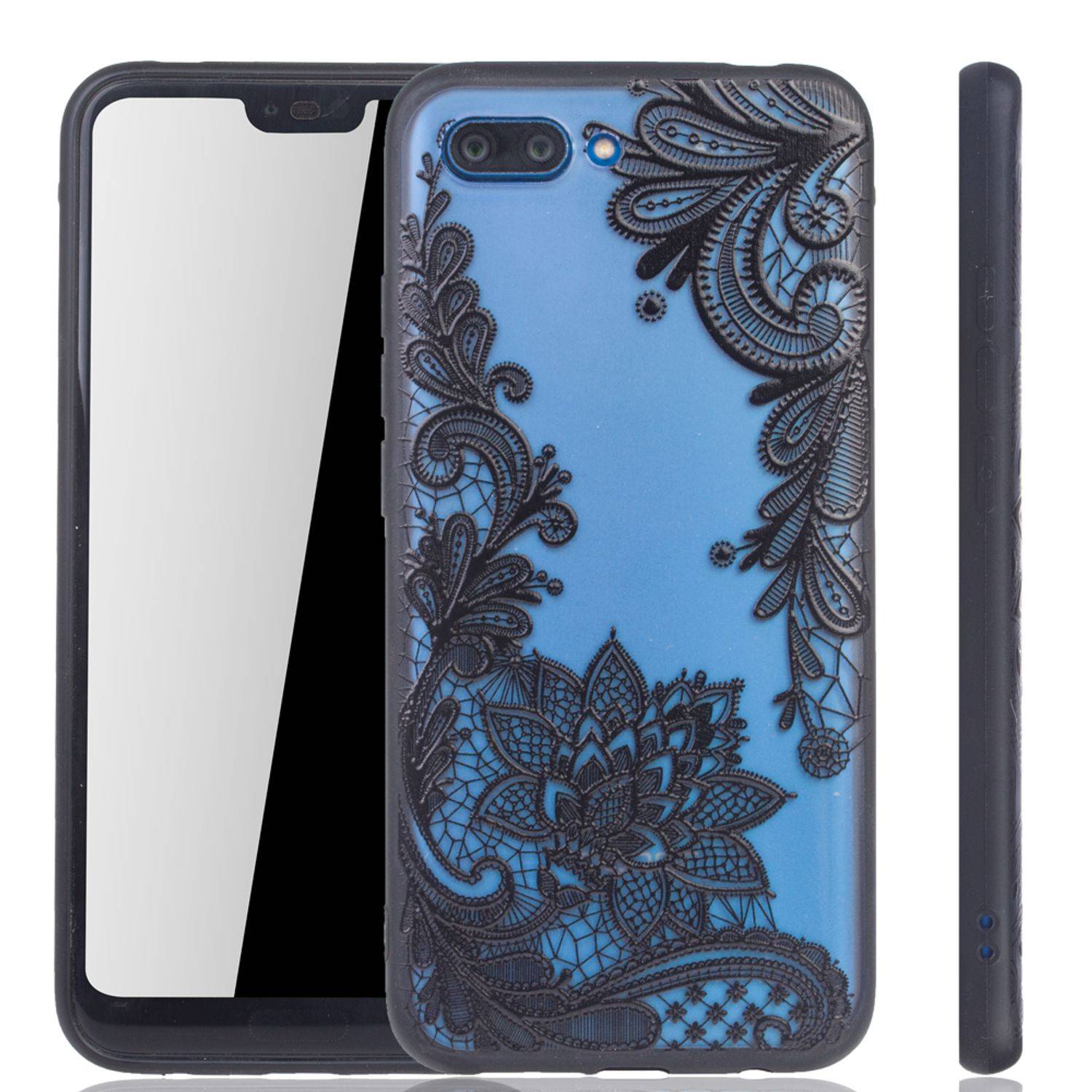 Huawei Honor 10 Handyhülle Backcover Schwarz