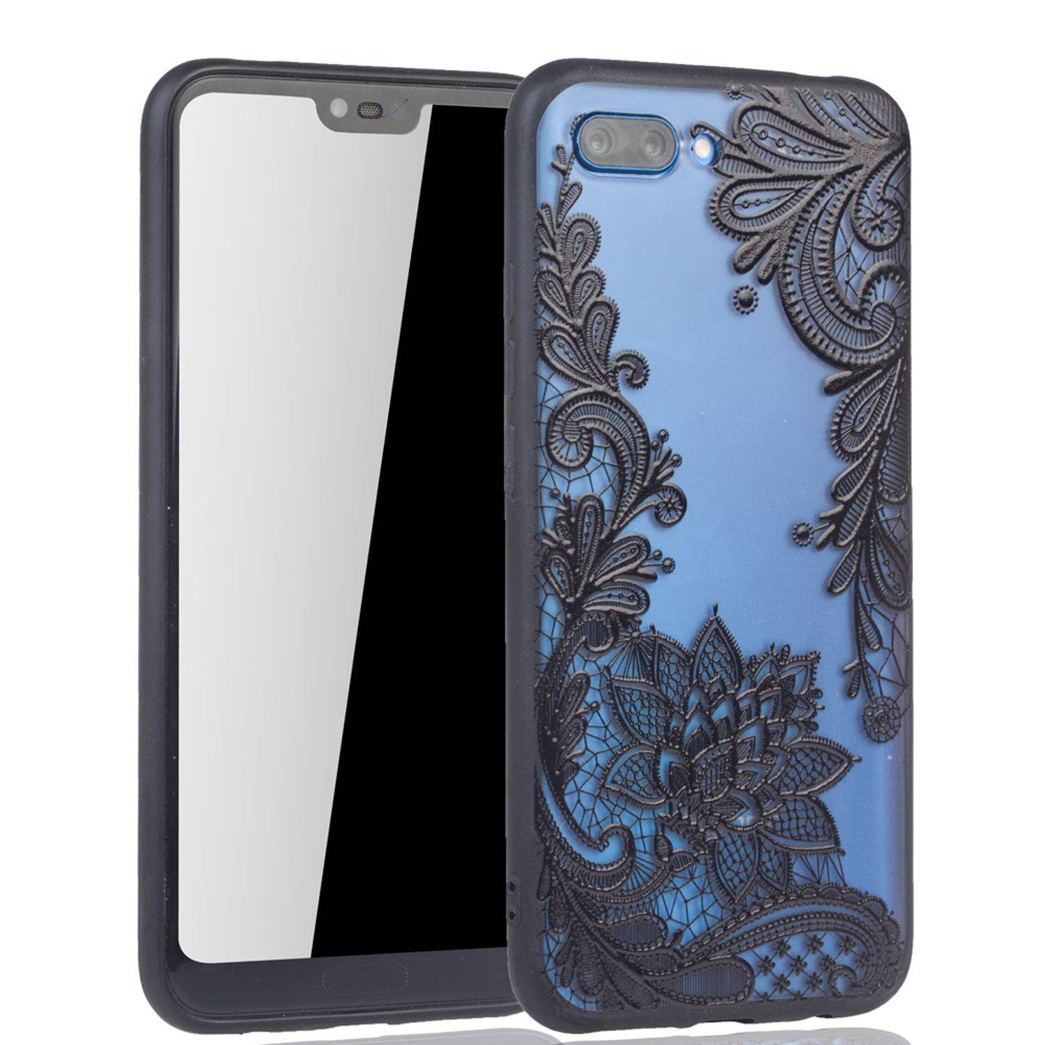 Huawei Honor 10 Handyhülle Backcover Schwarz