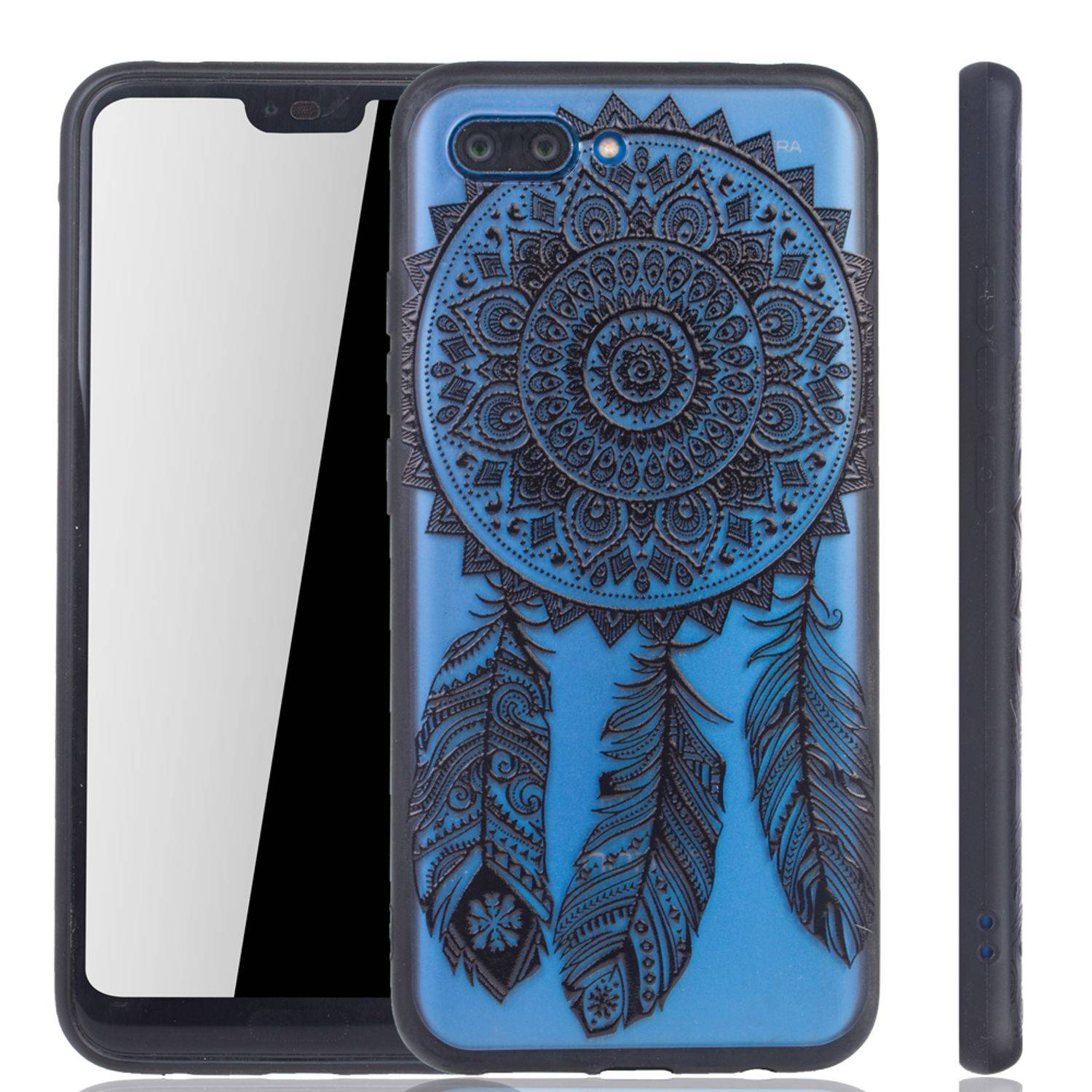 Huawei Honor 10 Handyhülle Backcover Schwarz