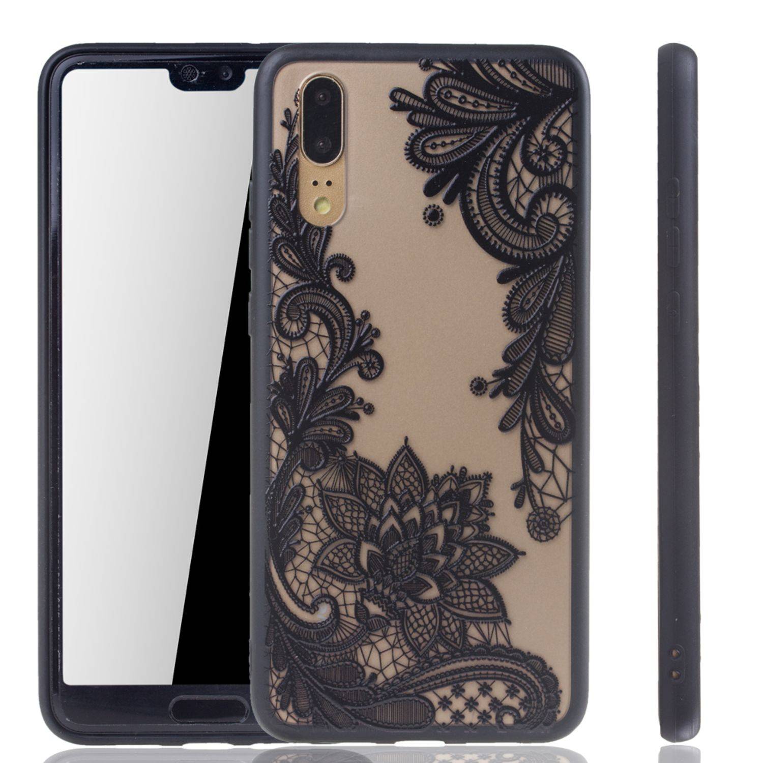 Huawei P20 Handyhülle Backcover Schwarz