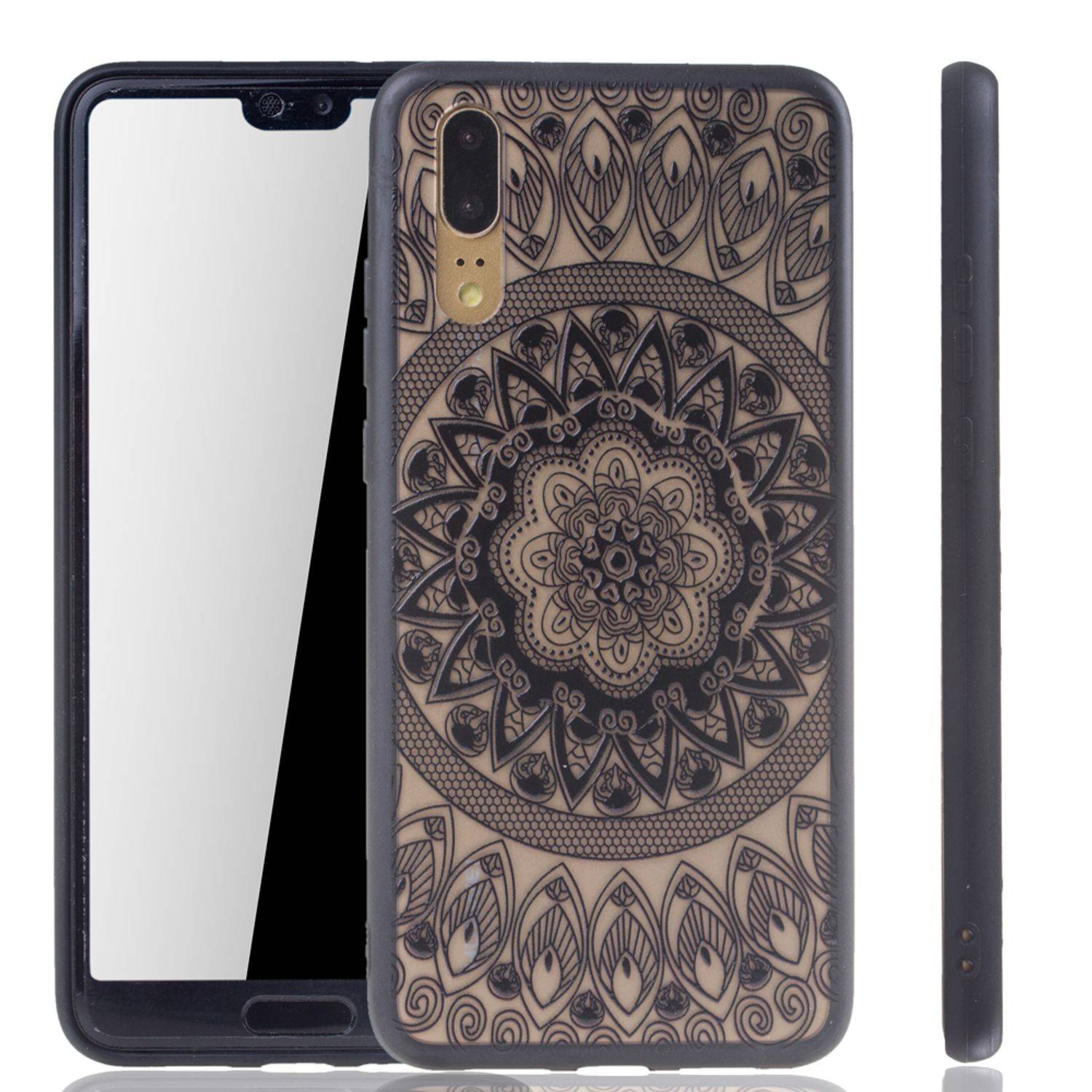 Huawei P20 Handyhülle Backcover Schwarz