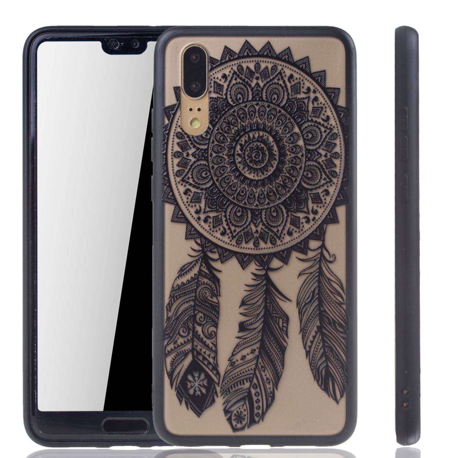 Huawei P20 Handyhülle Backcover Schwarz