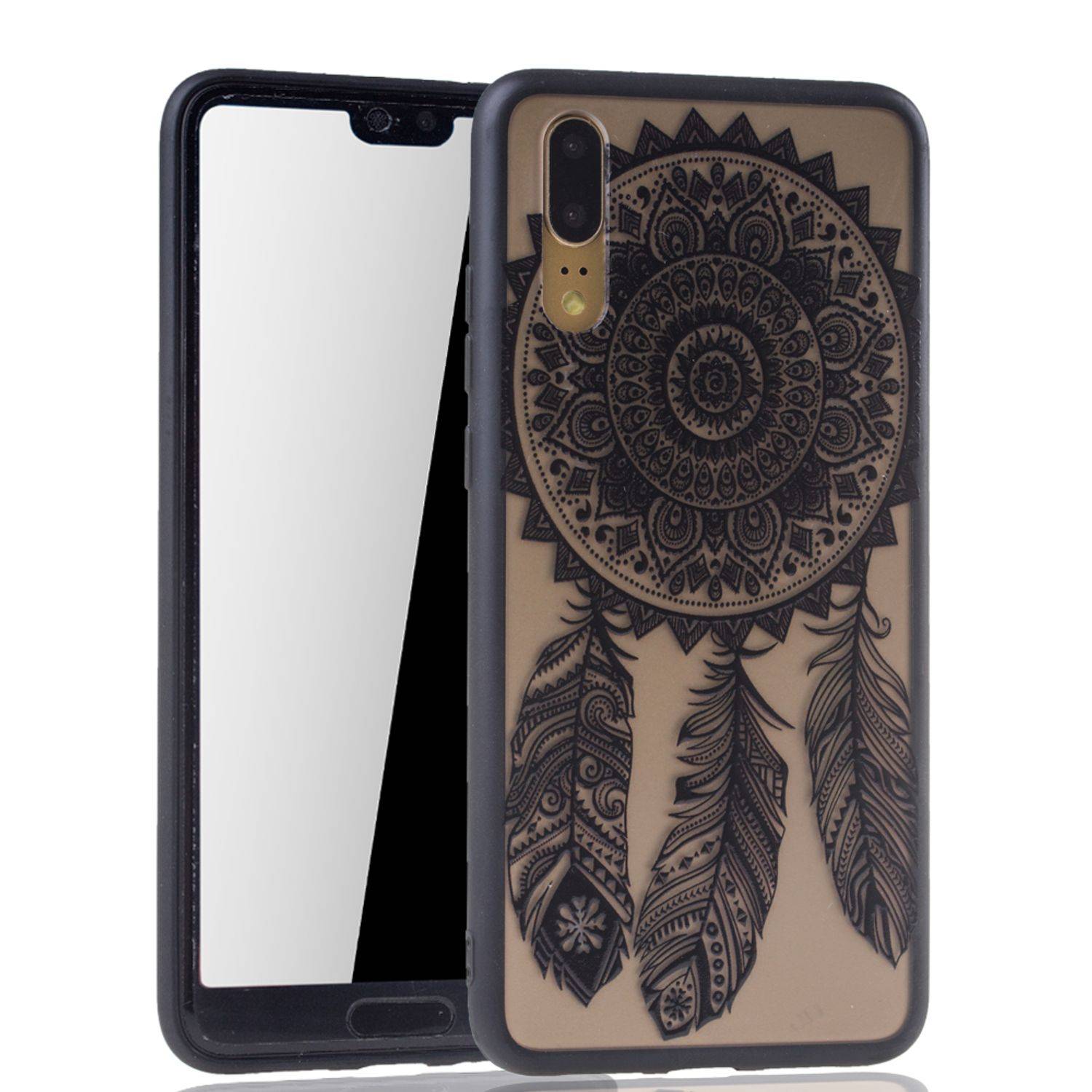 Huawei P20 Handyhülle Backcover Schwarz