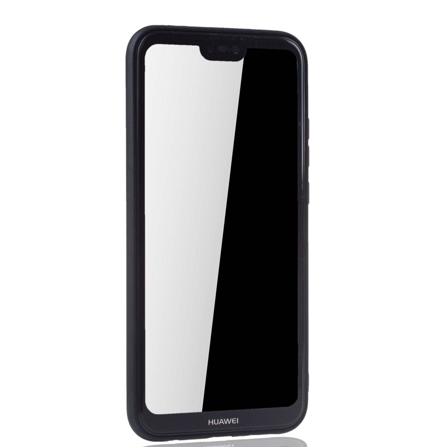 Huawei P20 Lite Handyhülle Backcover Schwarz