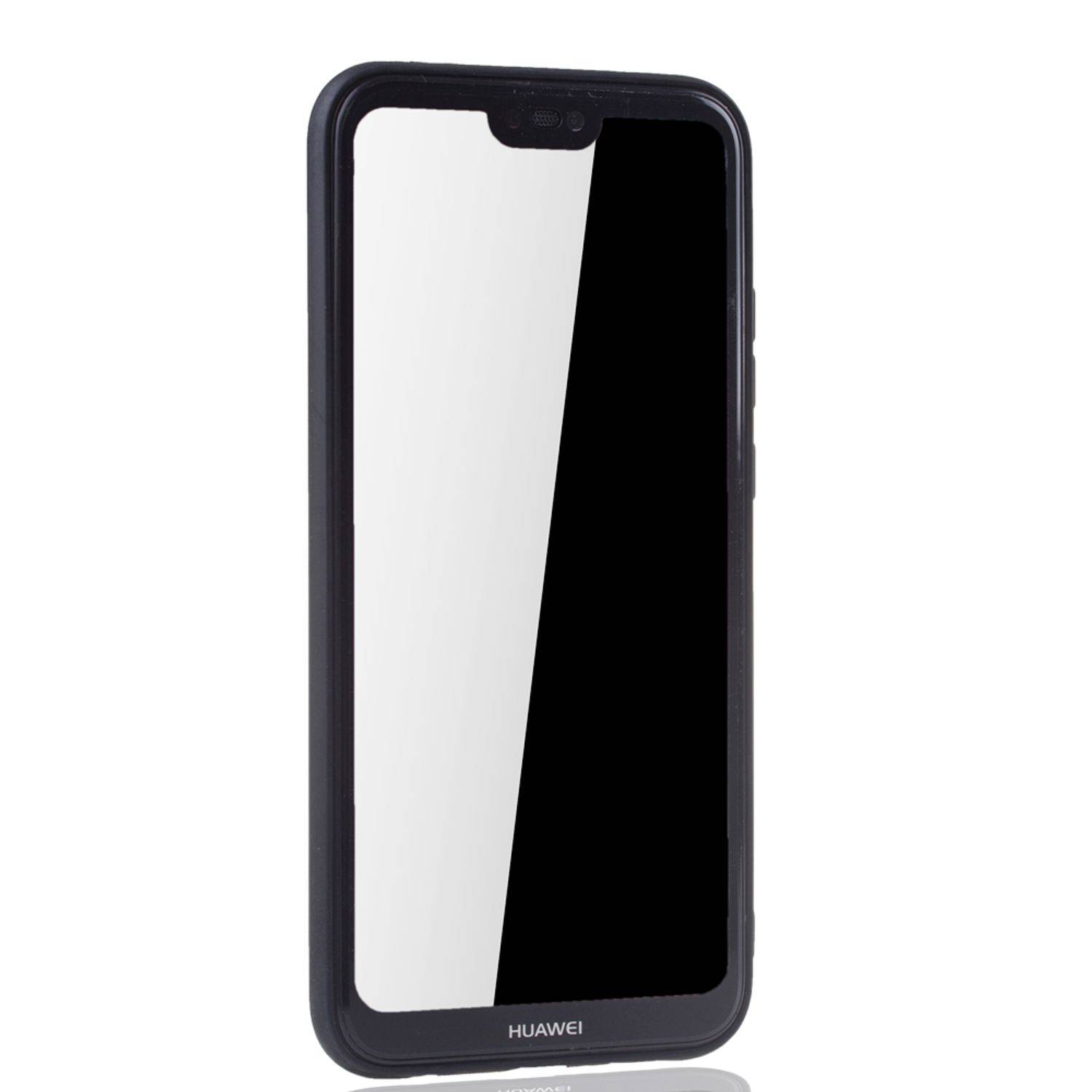 Huawei P20 Lite Handyhülle Backcover Schwarz
