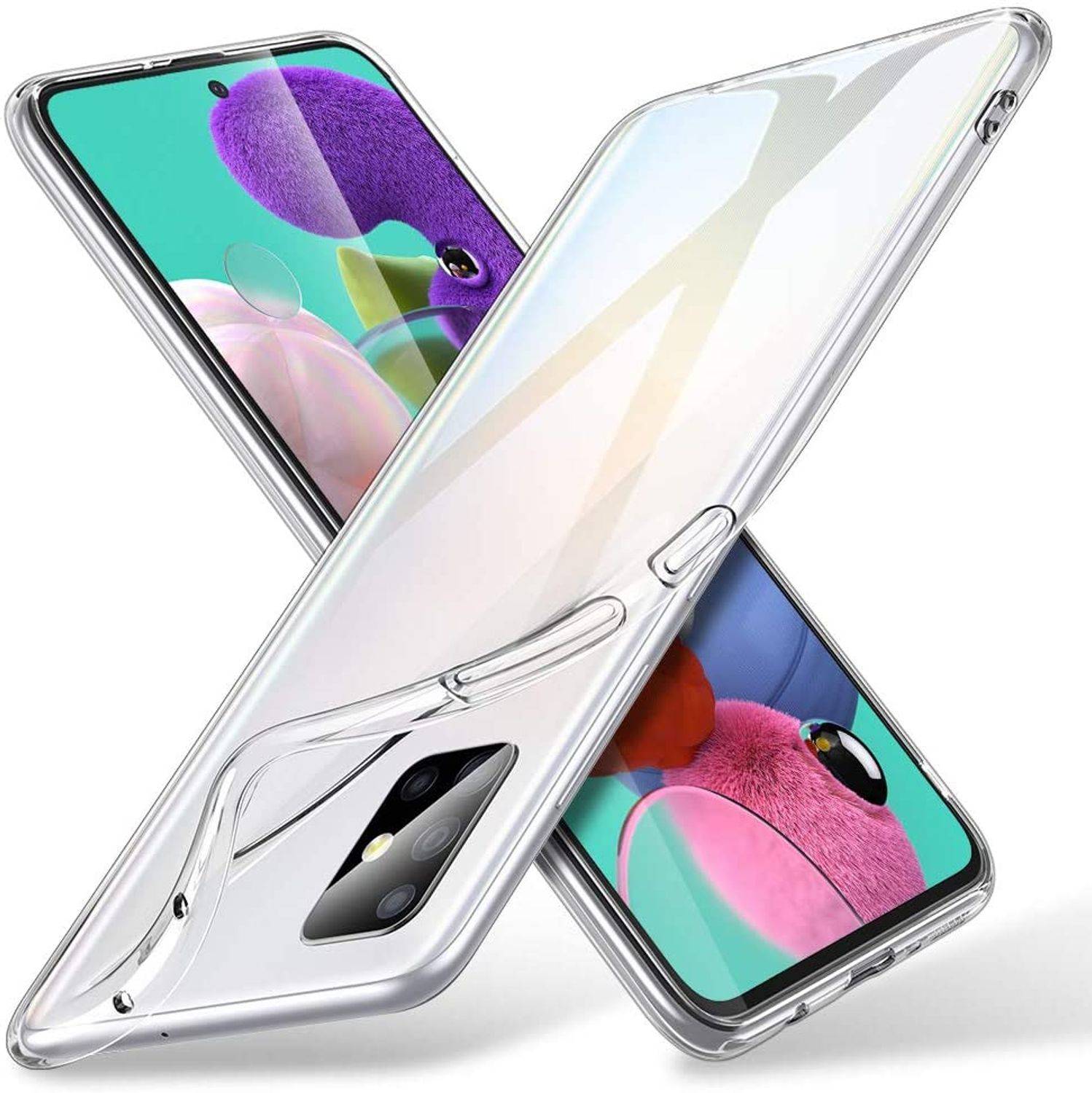 Samsung Galaxy A51 Handyhülle Ultra Dünn Bumper Backcover Transparent