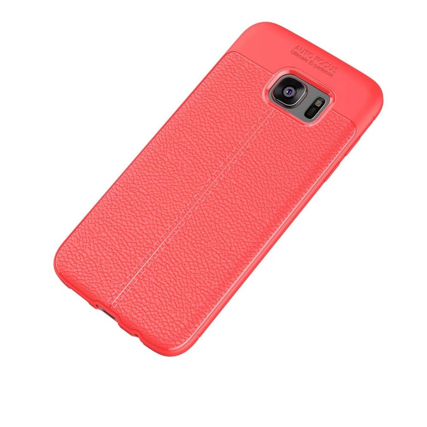 Samsung Galaxy S6 Edge Handyhülle Backcover Rot