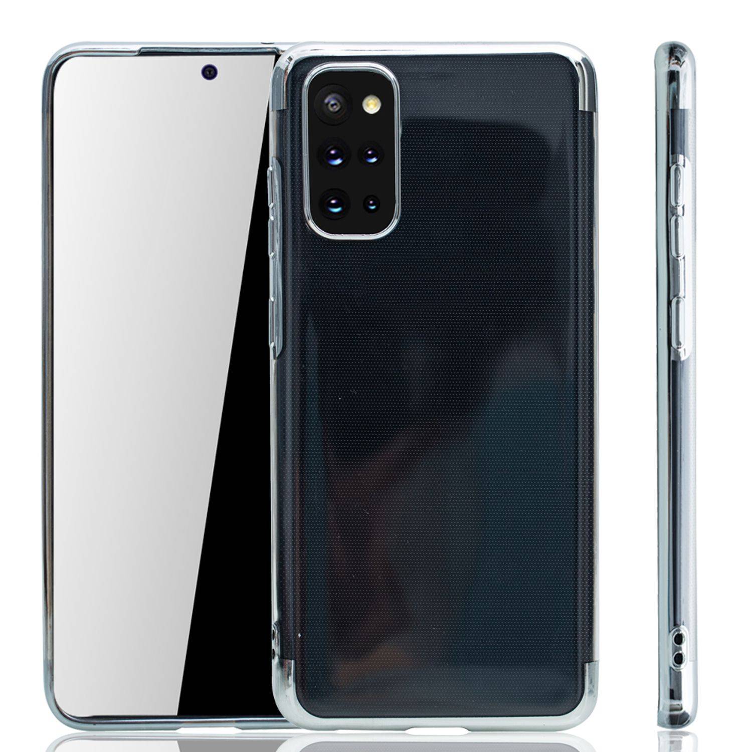 Samsung Galaxy S20 Plus Handyhülle Bumper Backcover Silber