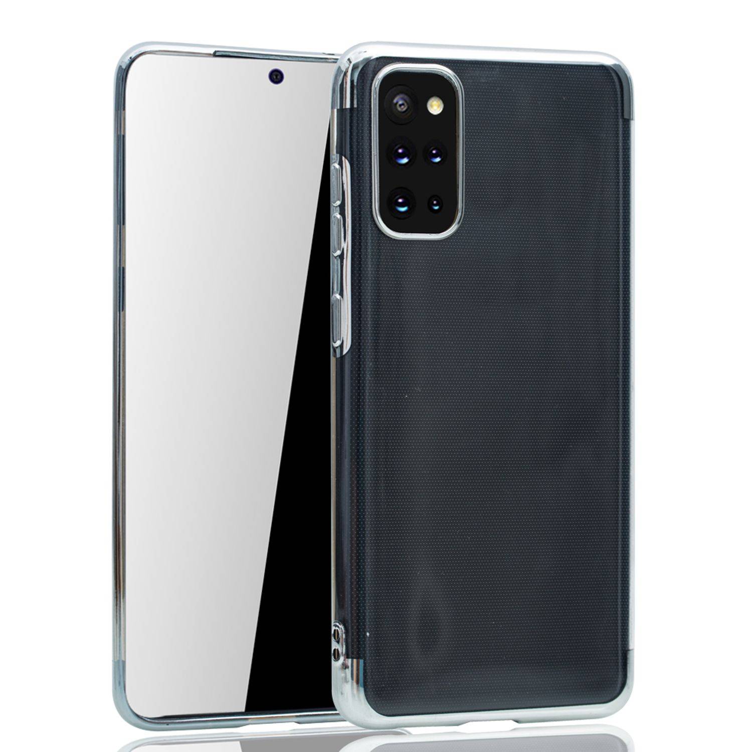 Samsung Galaxy S20 Plus Handyhülle Bumper Backcover Silber