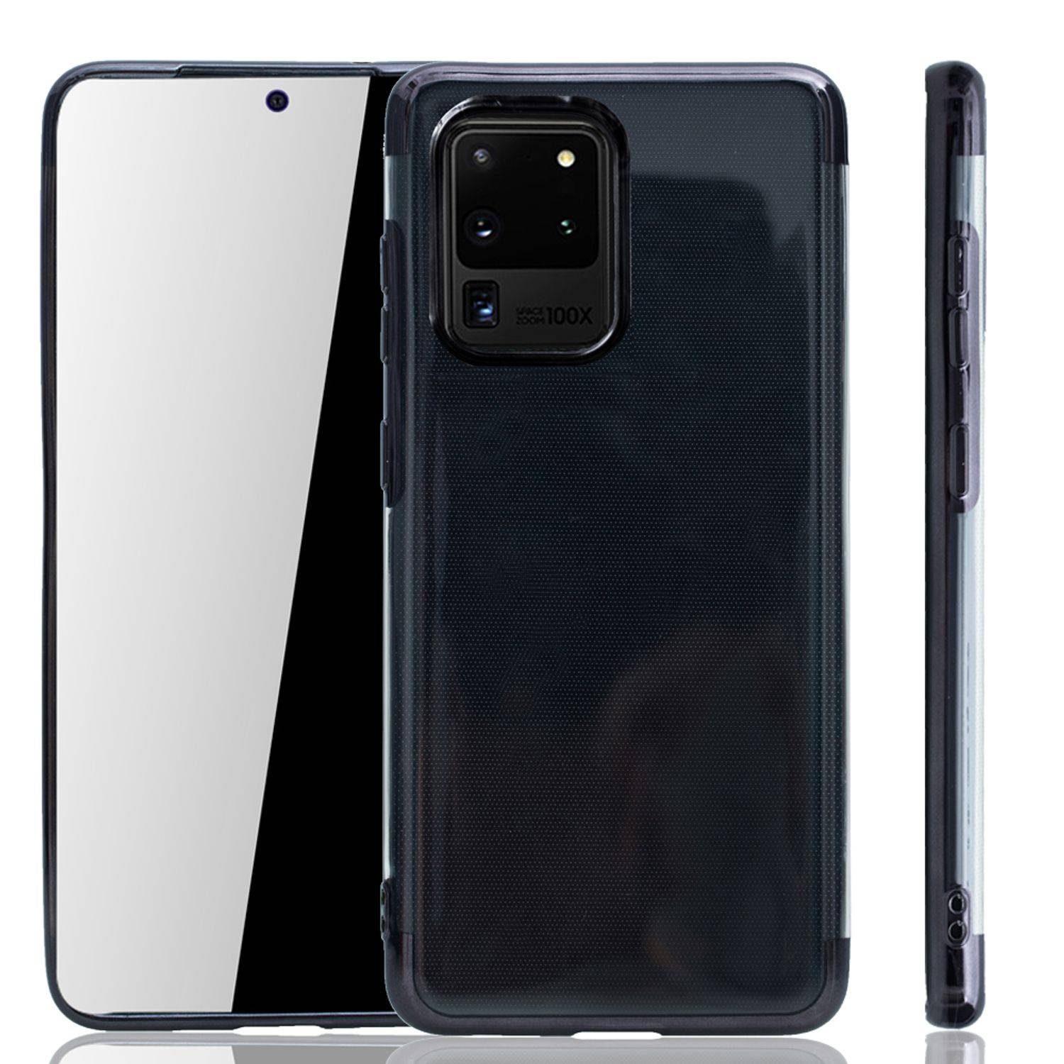 Samsung Galaxy S20 Ultra Handyhülle Bumper Backcover Schwarz