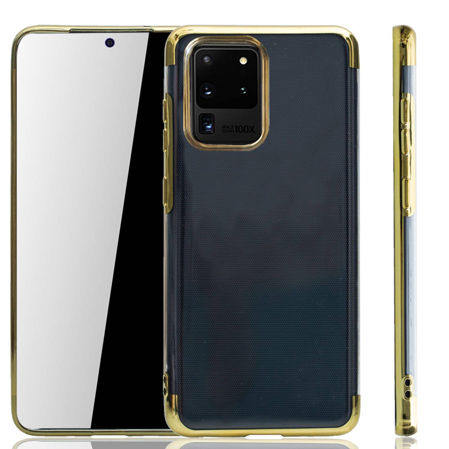 Samsung Galaxy S20 Ultra Handyhülle Bumper Backcover Gold