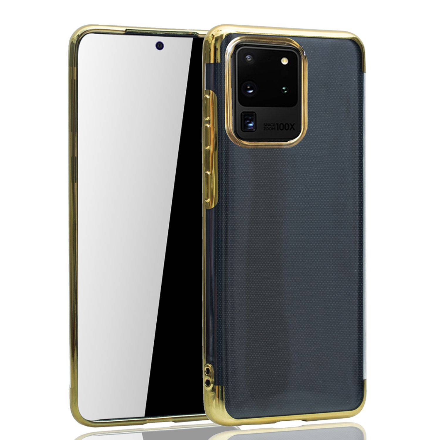 Samsung Galaxy S20 Ultra Handyhülle Bumper Backcover Gold