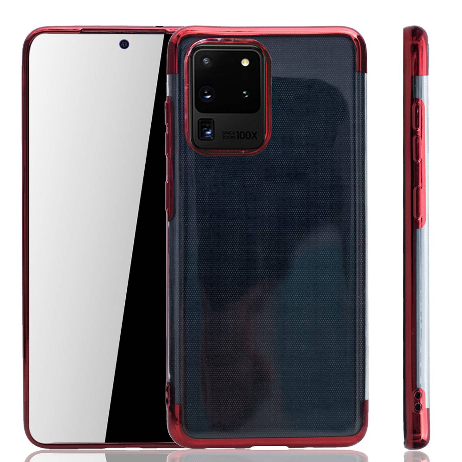 Samsung Galaxy S20 Ultra Handyhülle Bumper Backcover Rot
