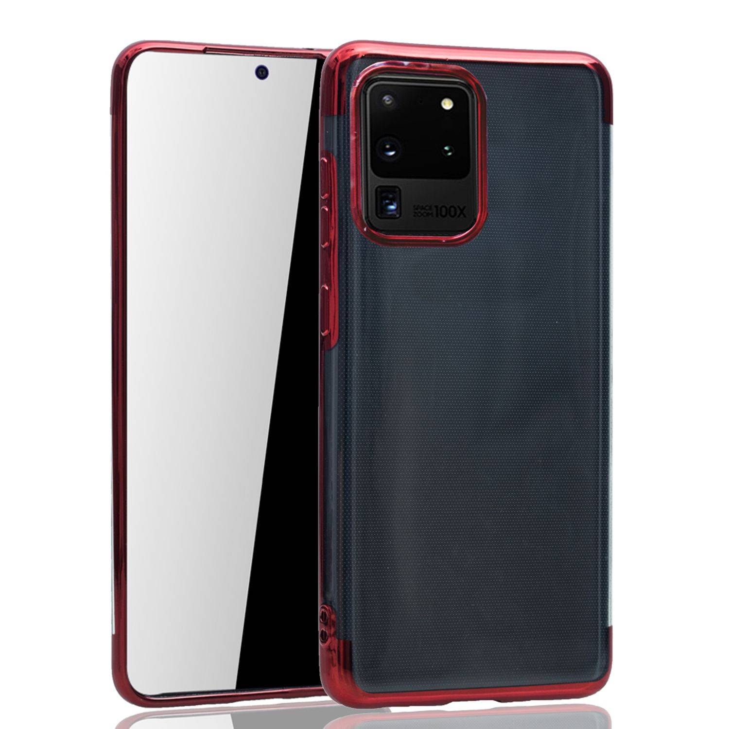 Samsung Galaxy S20 Ultra Handyhülle Bumper Backcover Rot