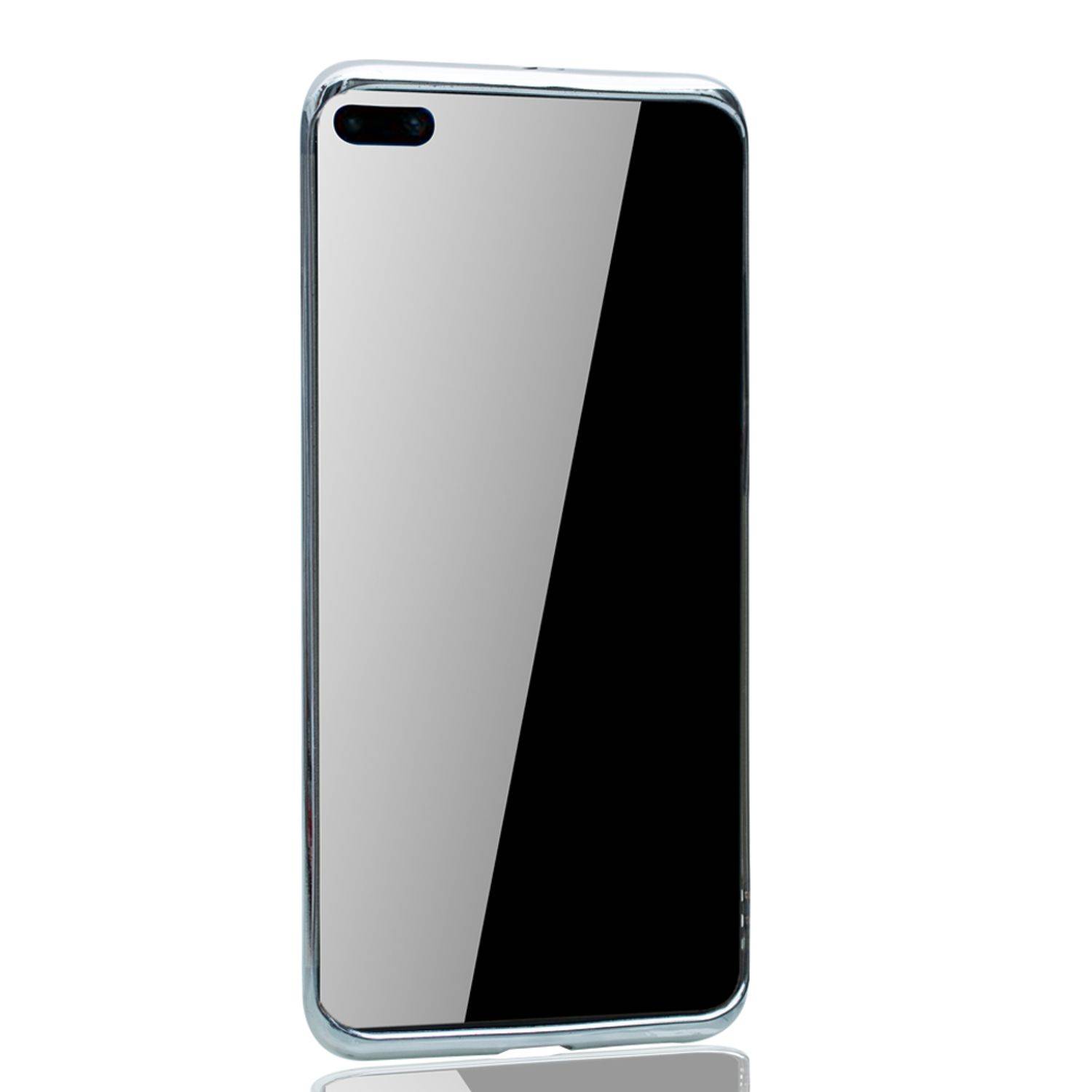 Huawei P40 Handyhülle Bumper Backcover Silber