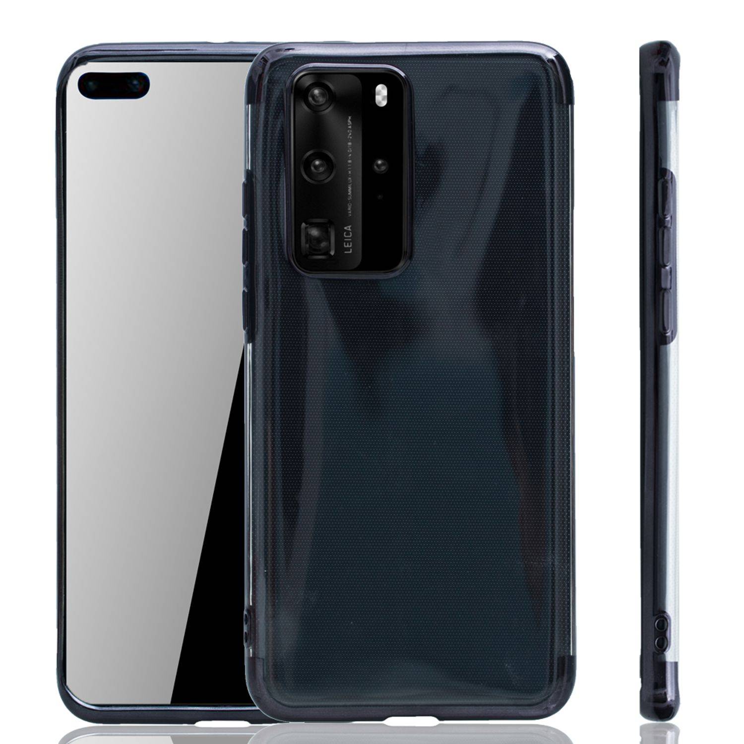 Huawei P40 Handyhülle Bumper Backcover Schwarz
