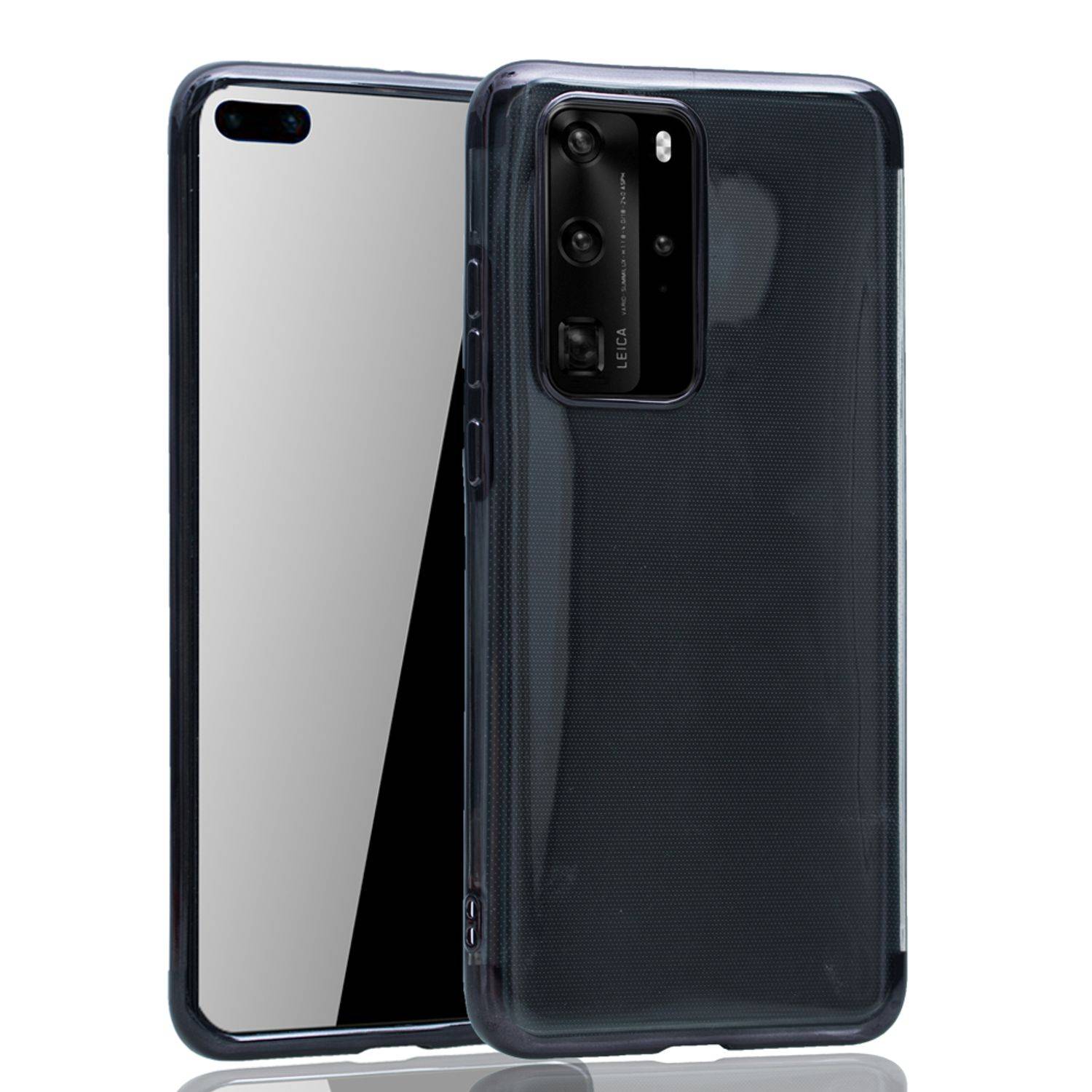 Huawei P40 Handyhülle Bumper Backcover Schwarz