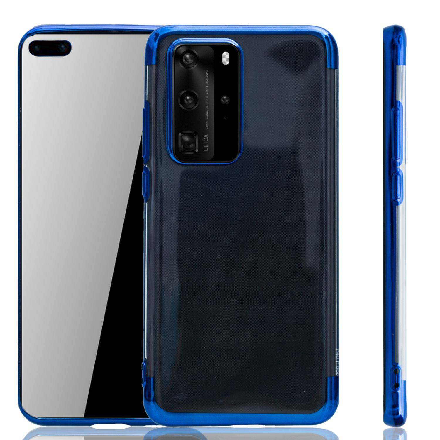 Huawei P40 Handyhülle Bumper Backcover Blau