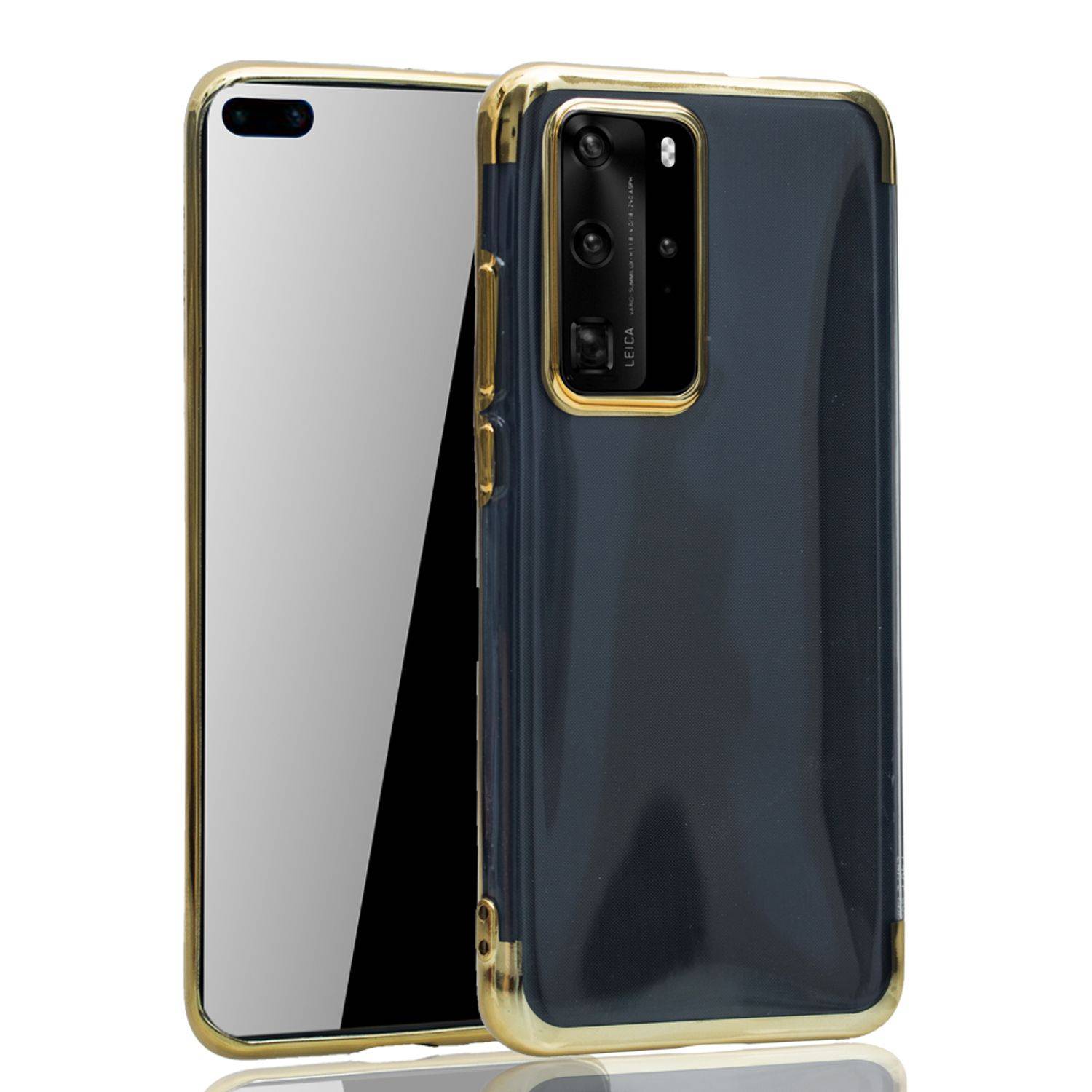 Huawei P40 Handyhülle Bumper Backcover Gold