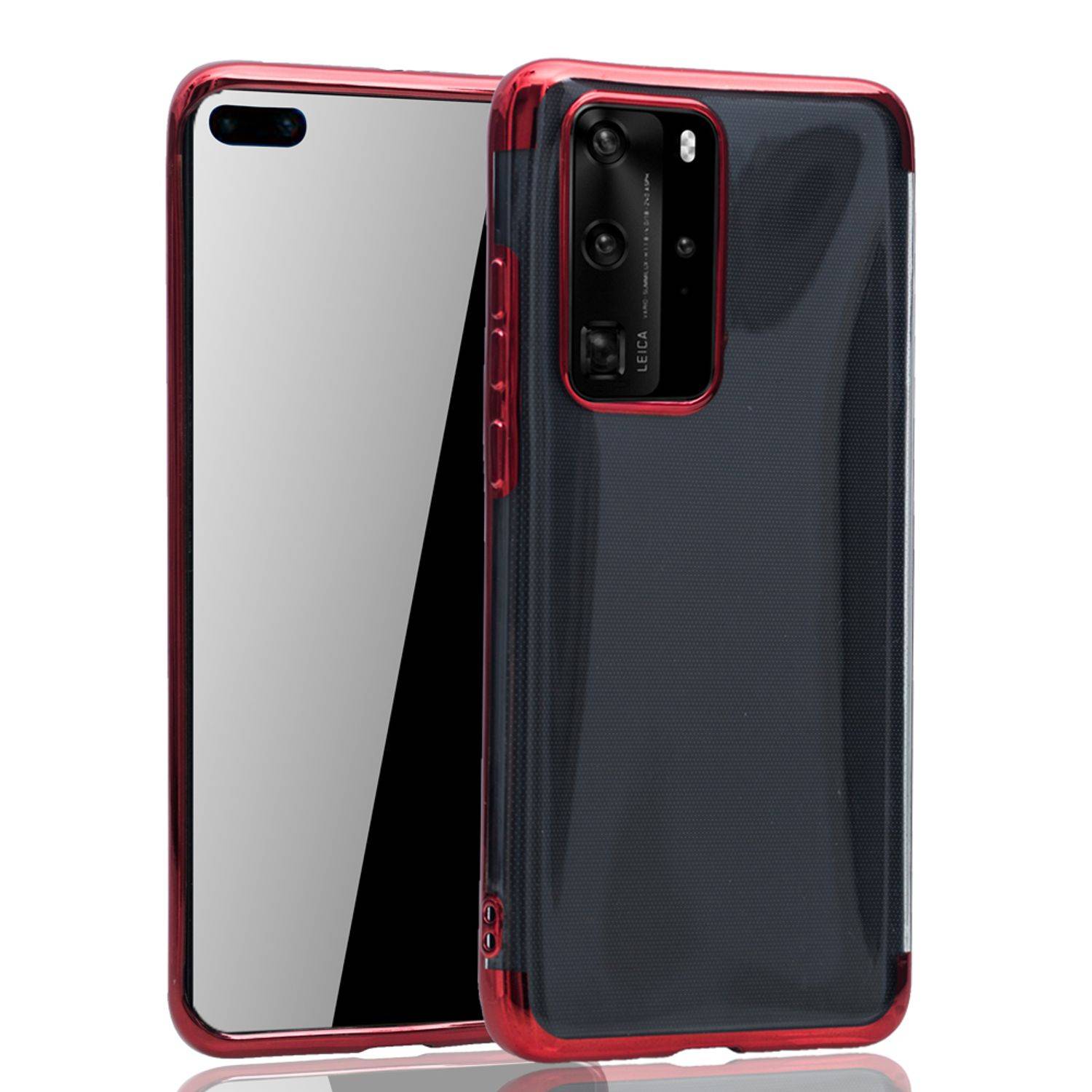 Huawei P40 Handyhülle Bumper Backcover Rot