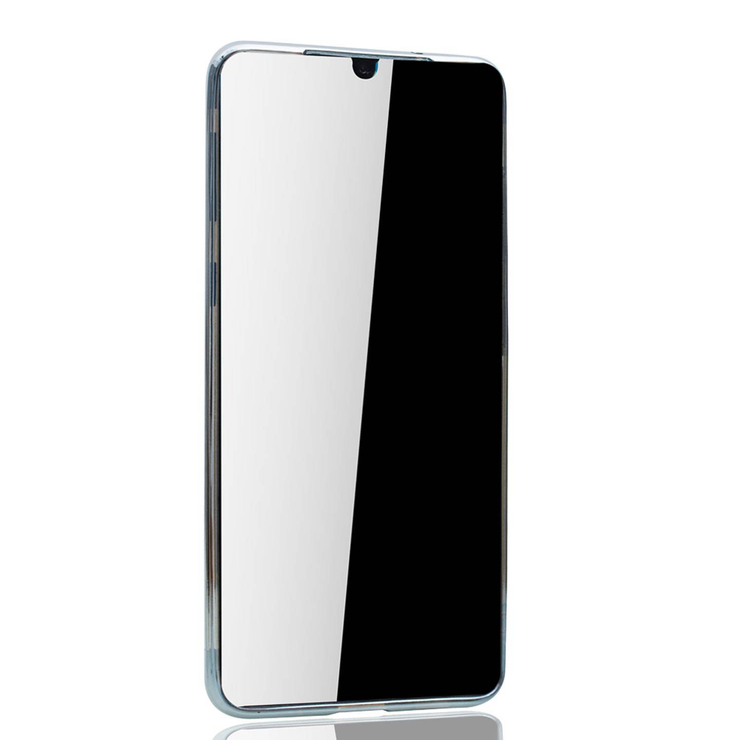Samsung Galaxy A31 Handyhülle Bumper Backcover Silber