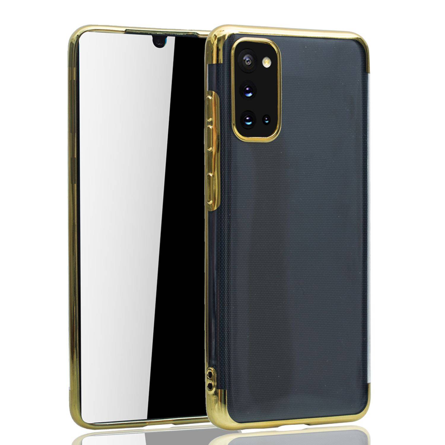 Samsung Galaxy A31 Handyhülle Bumper Backcover Gold