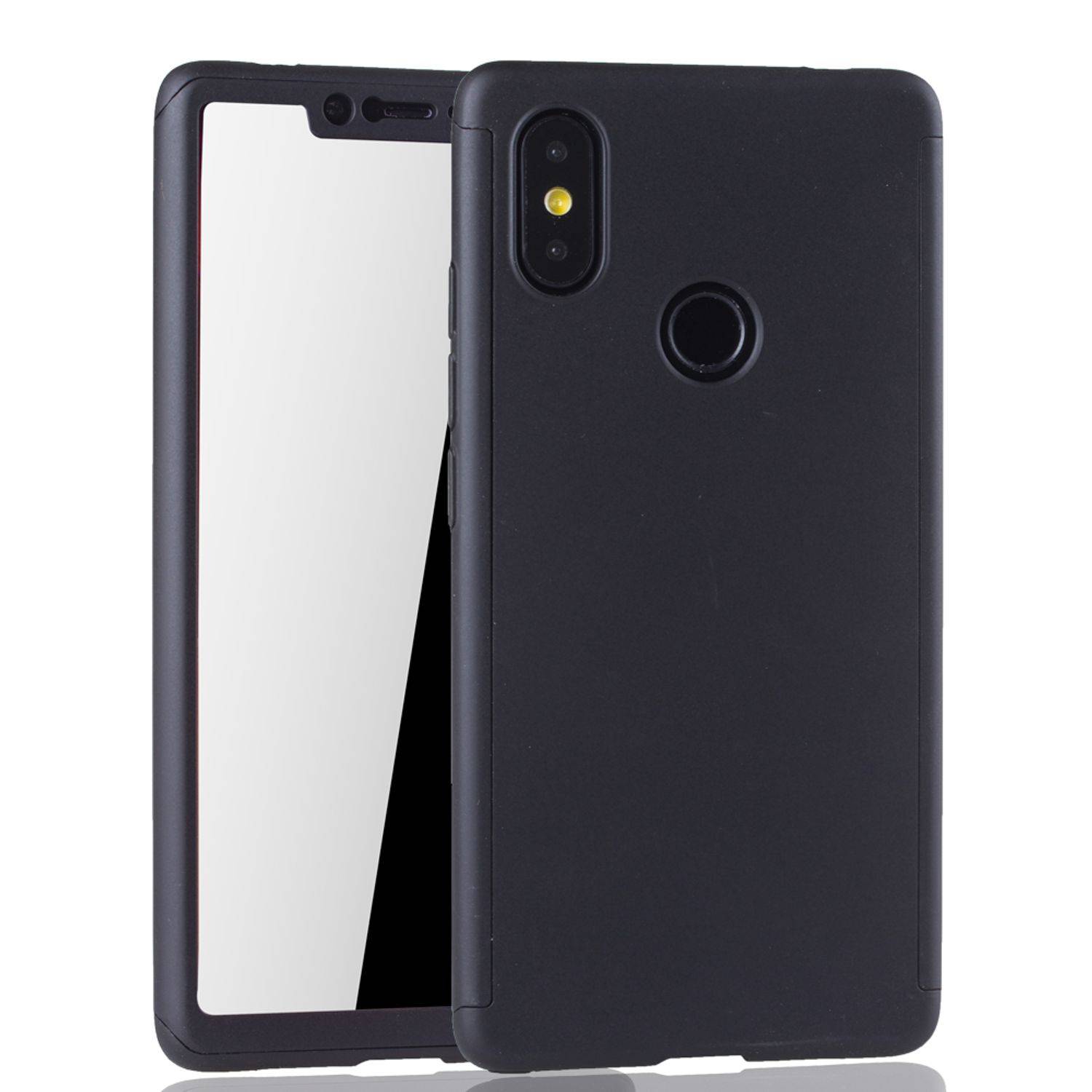 Xiaomi Mi 8 SE Handyhülle 360 Grad Schutz Full Cover Schwarz