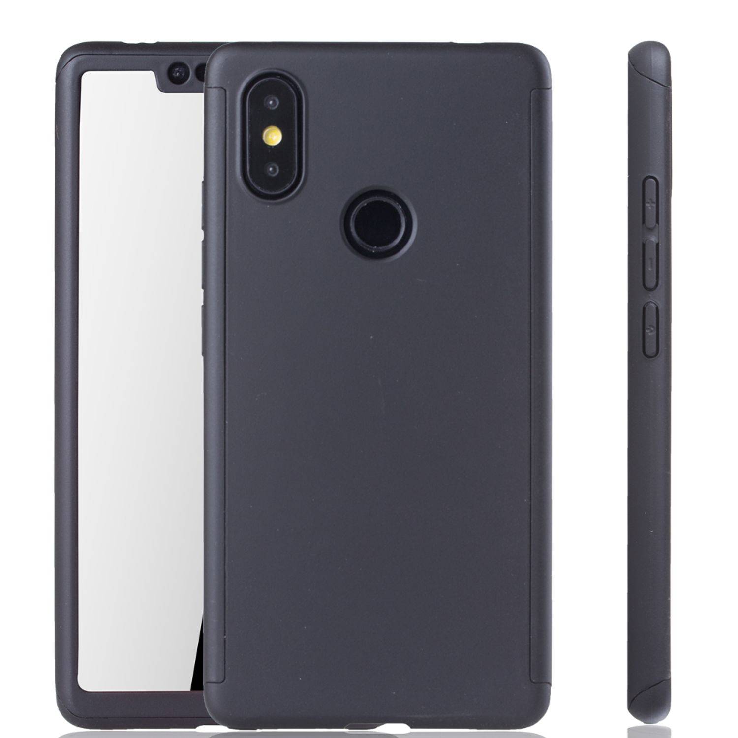 Xiaomi Mi 8 SE Handyhülle 360 Grad Schutz Full Cover Schwarz