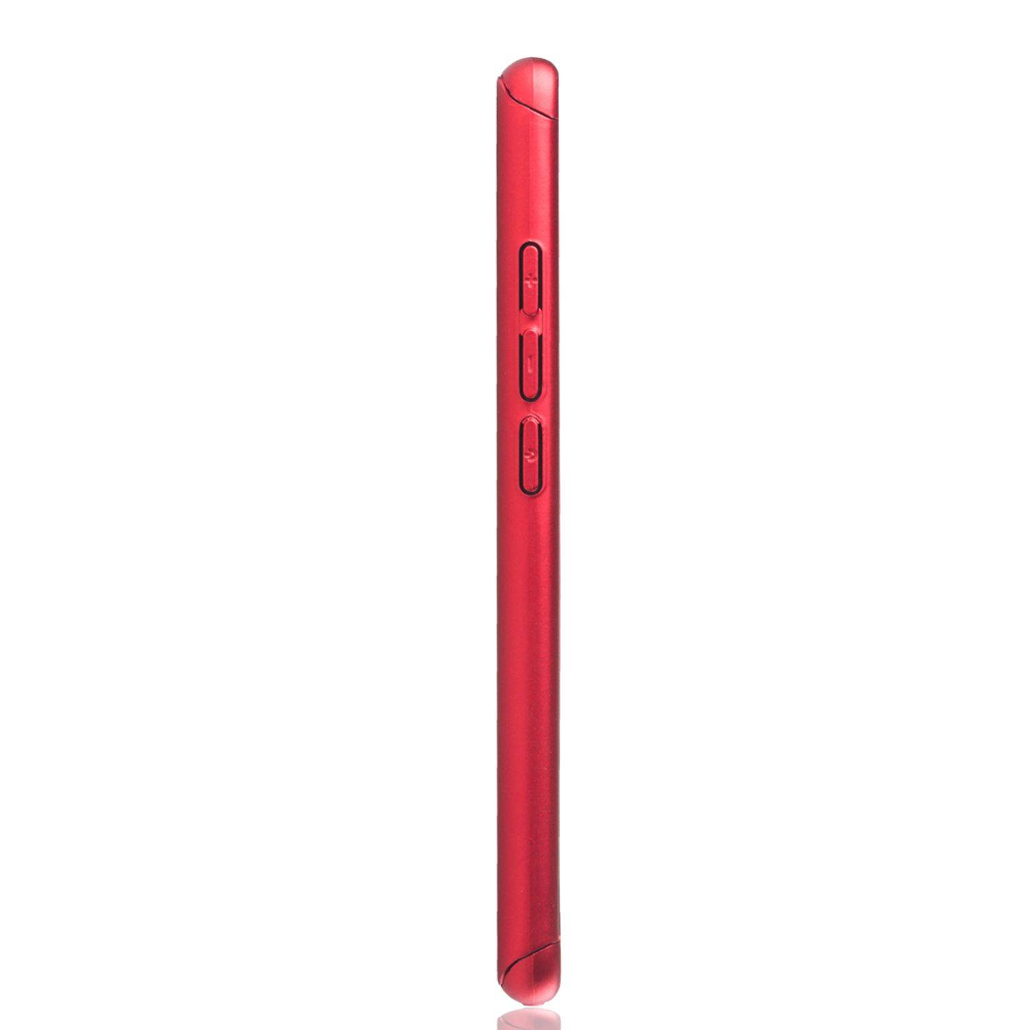 Xiaomi Mi 8 SE Handyhülle 360 Grad Schutz Full Cover Rot