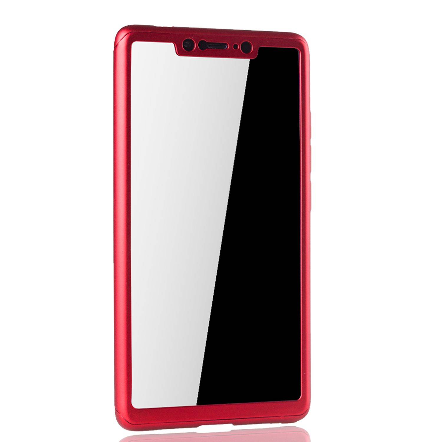 Xiaomi Mi 8 SE Handyhülle 360 Grad Schutz Full Cover Rot
