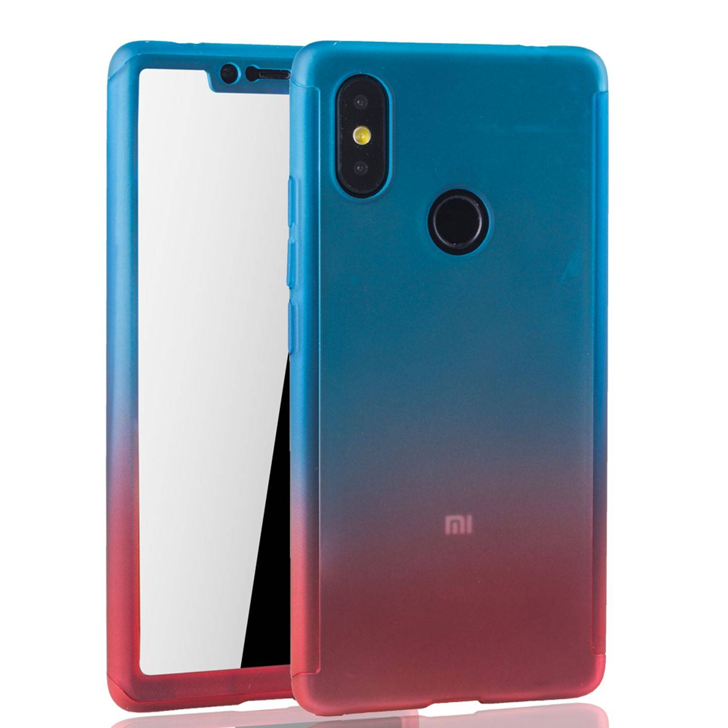 Xiaomi Mi 8 SE Handyhülle 360 Grad Schutz Full Cover Mehrfarbig