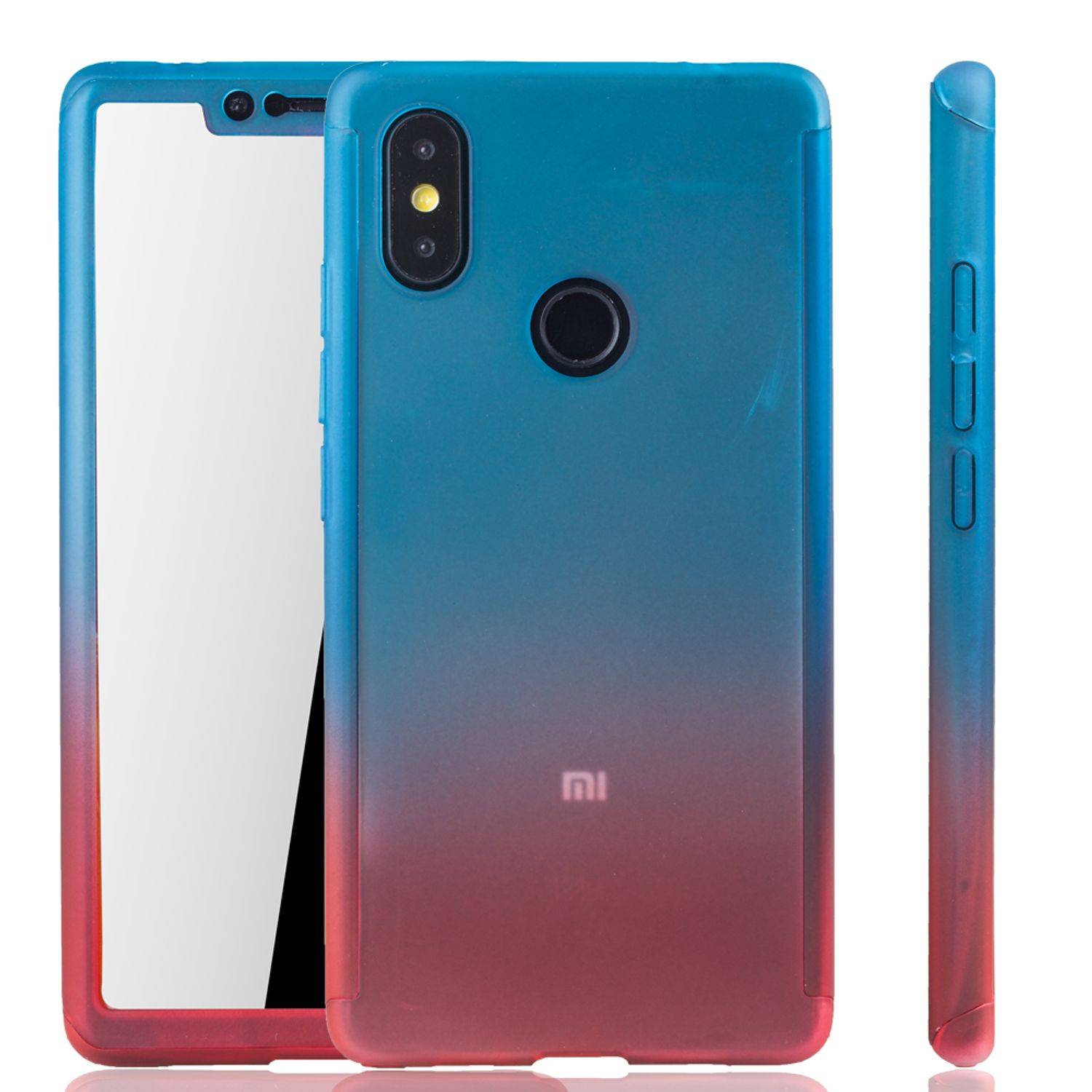 Xiaomi Mi 8 SE Handyhülle 360 Grad Schutz Full Cover Mehrfarbig