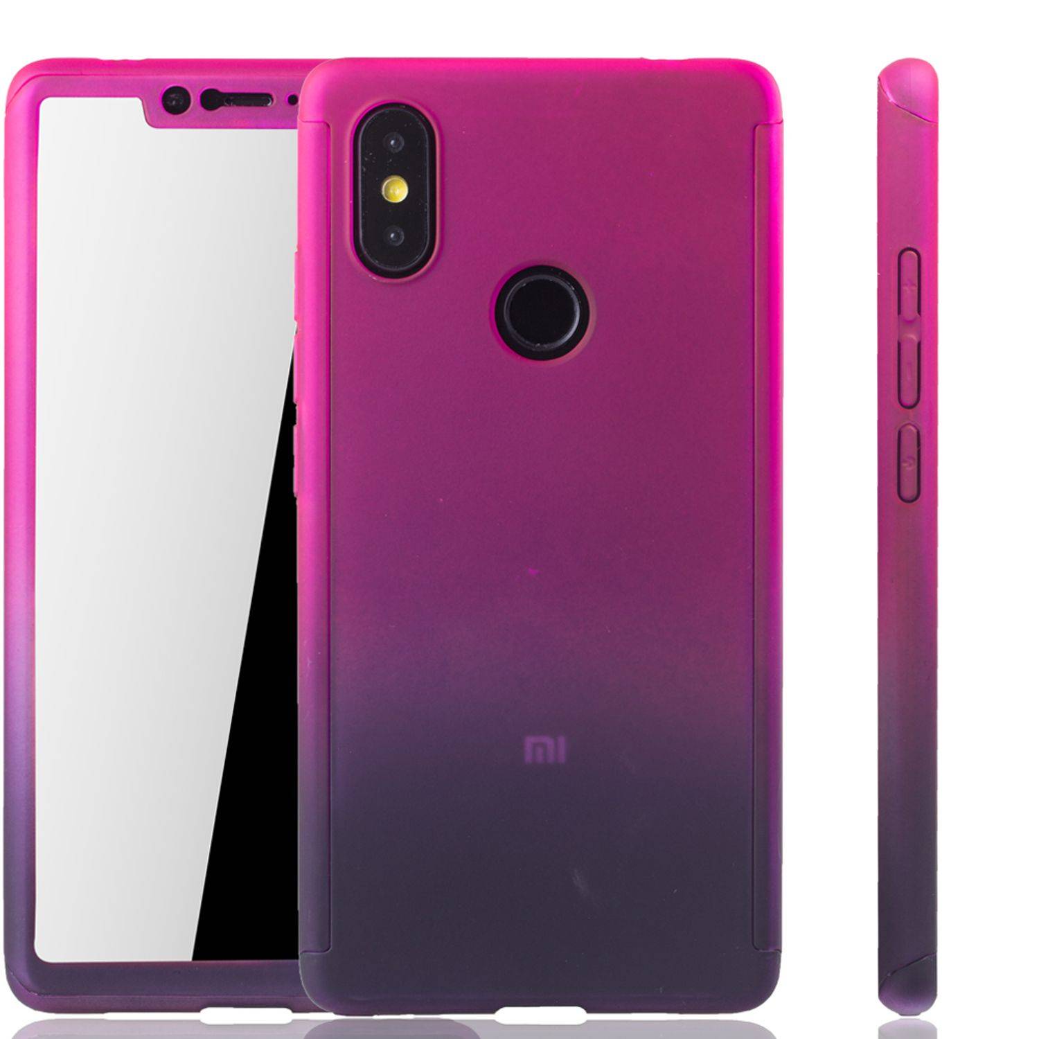 Xiaomi Mi 8 SE Handyhülle 360 Grad Schutz Full Cover Mehrfarbig