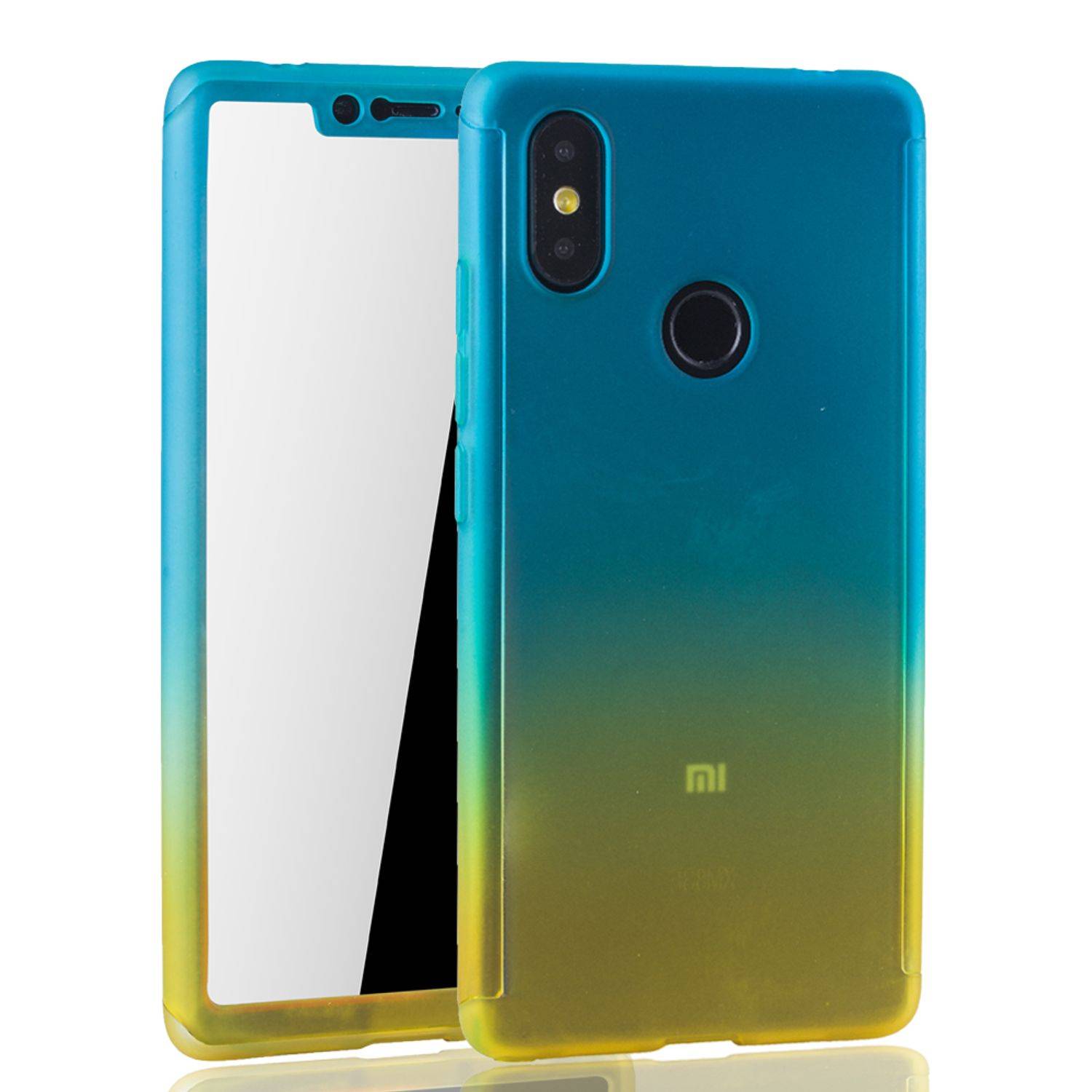 Xiaomi Mi 8 SE Handyhülle 360 Grad Schutz Full Cover Mehrfarbig