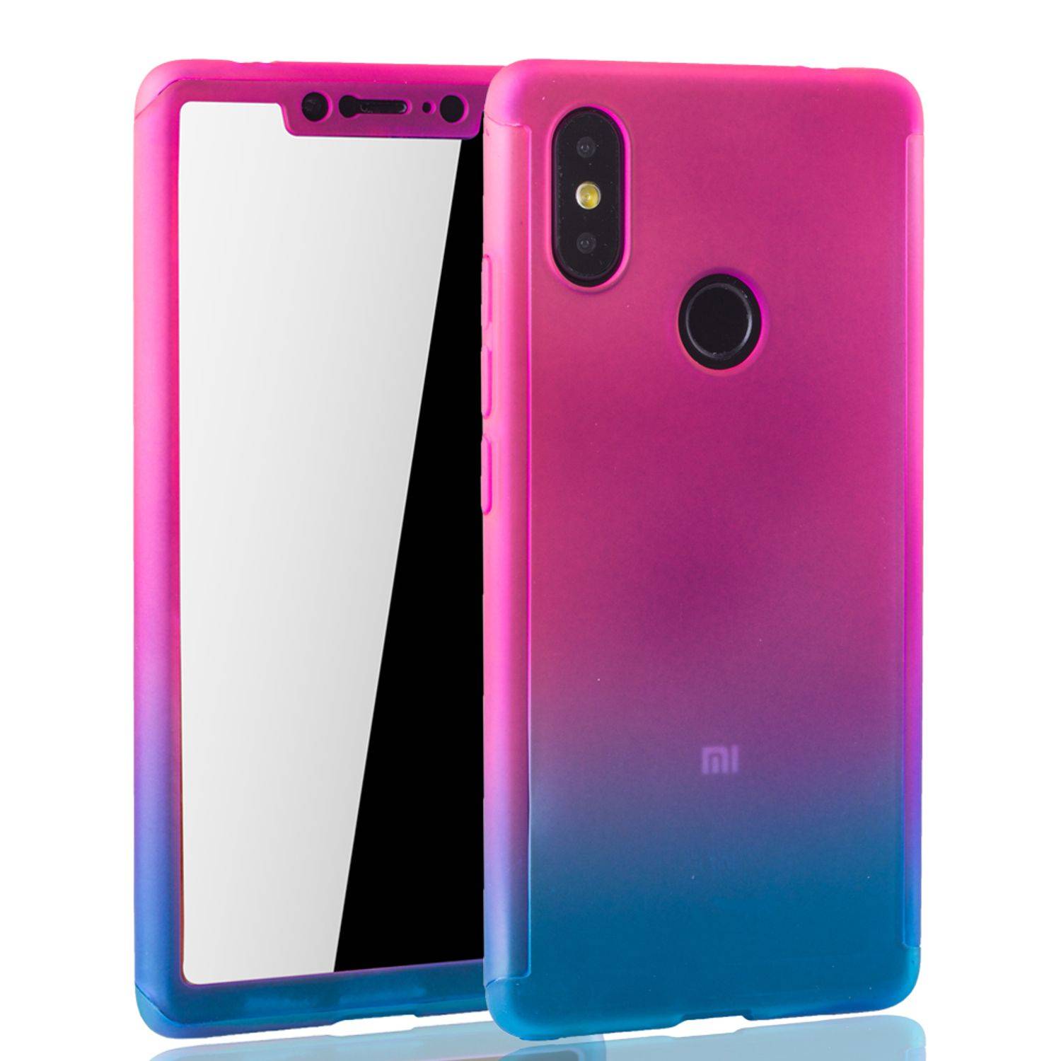 Xiaomi Mi 8 SE Handyhülle 360 Grad Schutz Full Cover Mehrfarbig