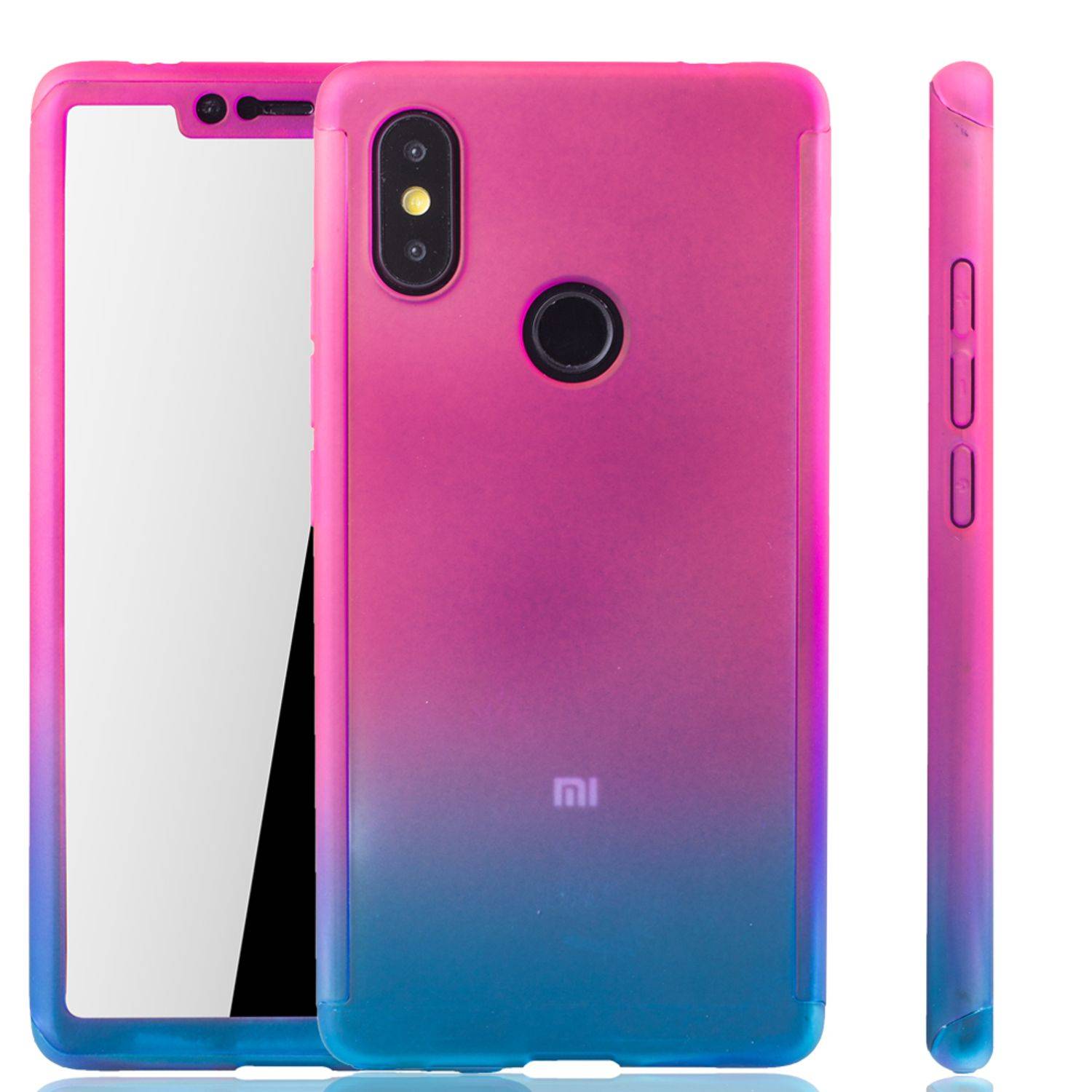 Xiaomi Mi 8 SE Handyhülle 360 Grad Schutz Full Cover Mehrfarbig