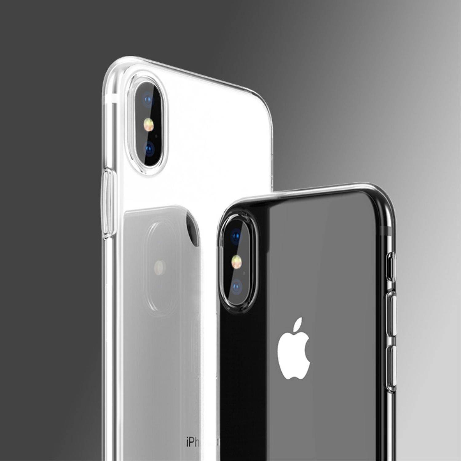 Apple iPhone XS Max Handyhülle Ultra Dünn Bumper Backcover Transparent