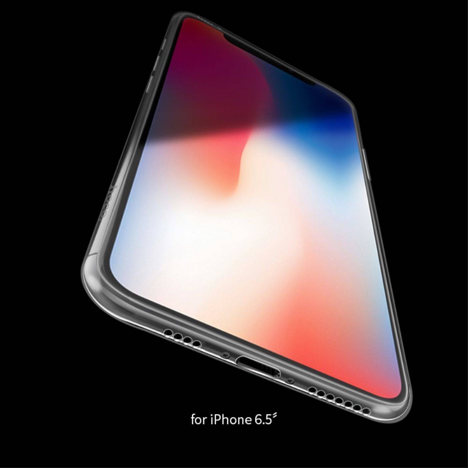 Apple iPhone XS Max Handyhülle Ultra Dünn Bumper Backcover Transparent
