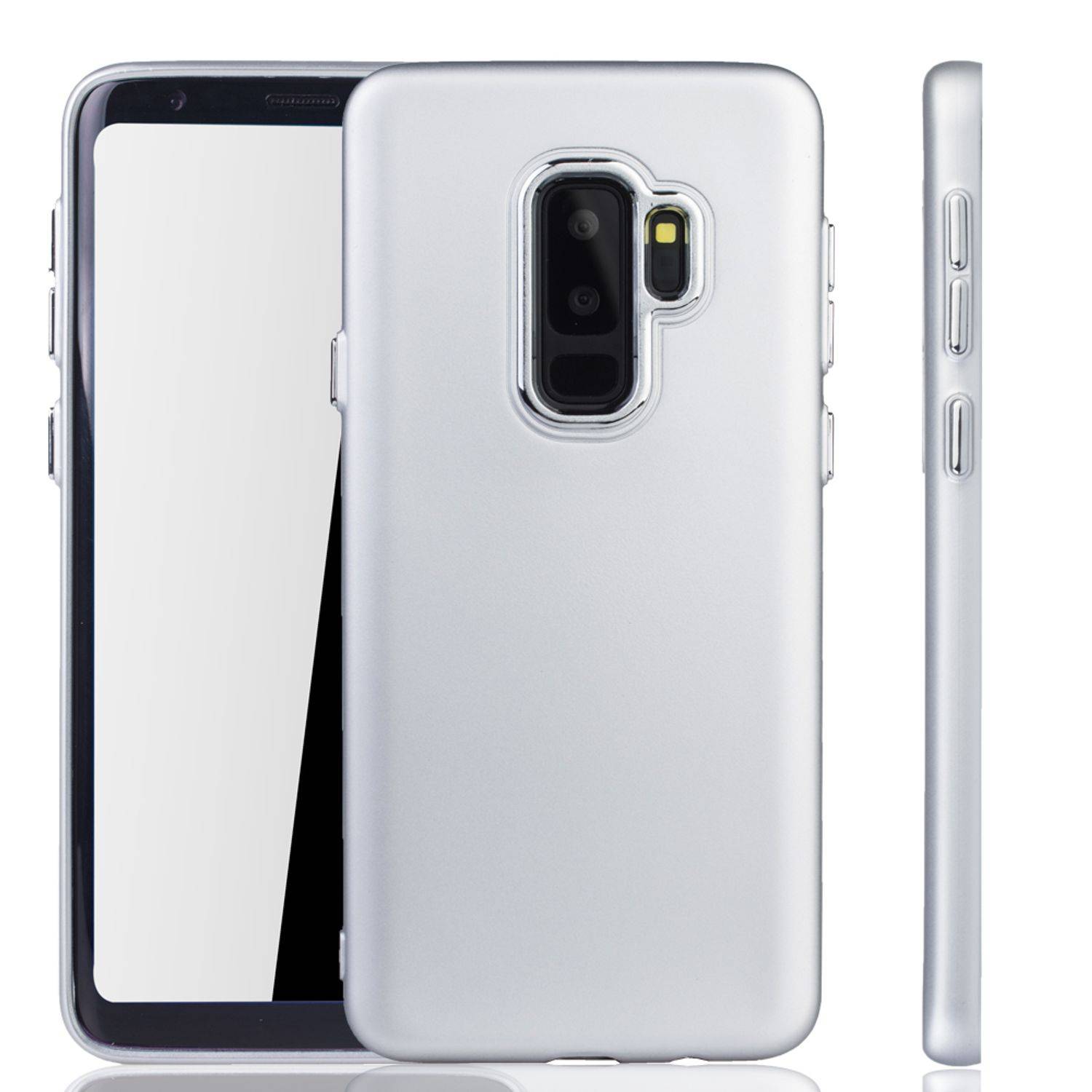 Samsung Galaxy S9 Plus Handyhülle Backcover Silber