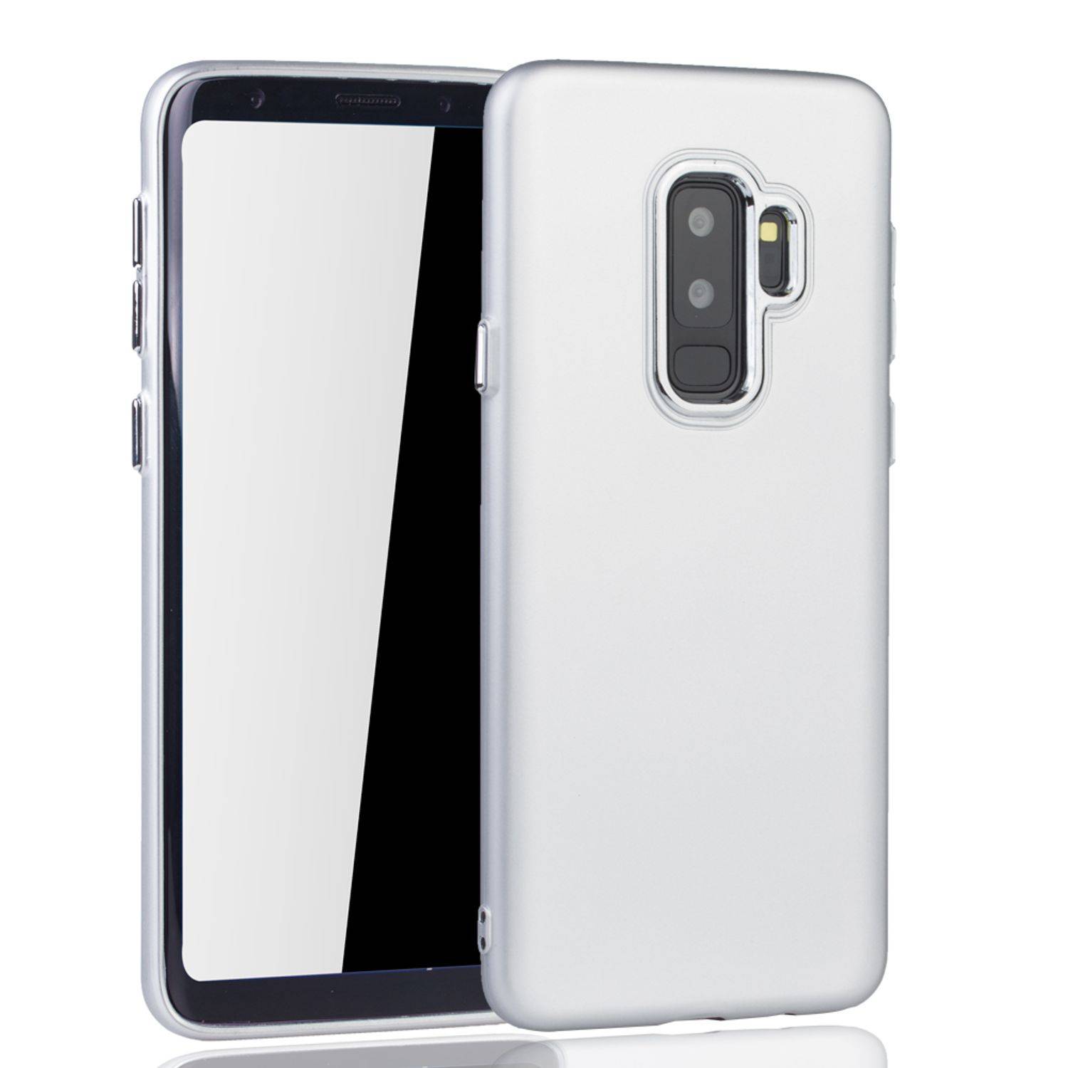 Samsung Galaxy S9 Plus Handyhülle Backcover Silber