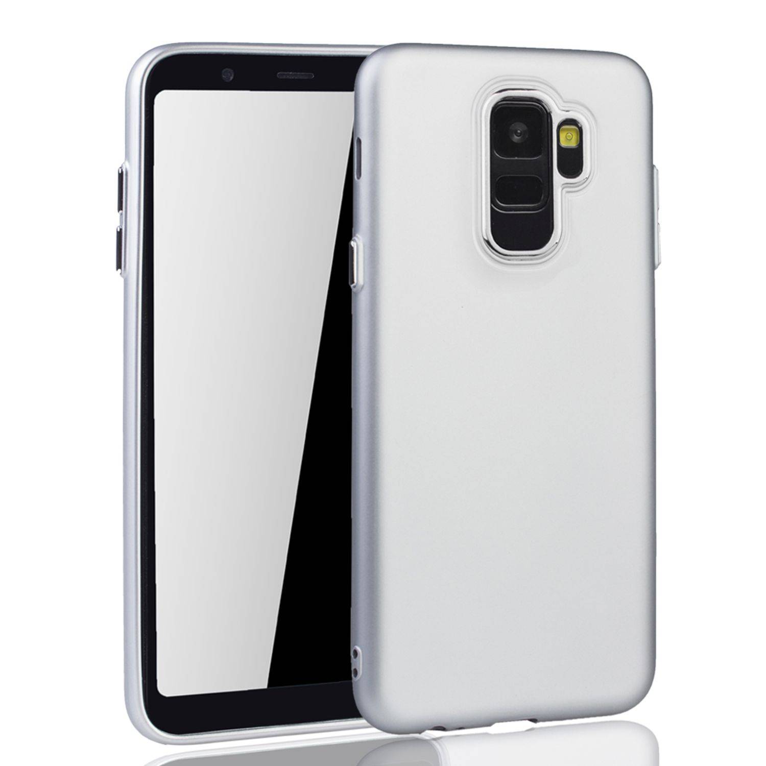 Samsung Galaxy A6 (2018) Handyhülle Backcover Silber