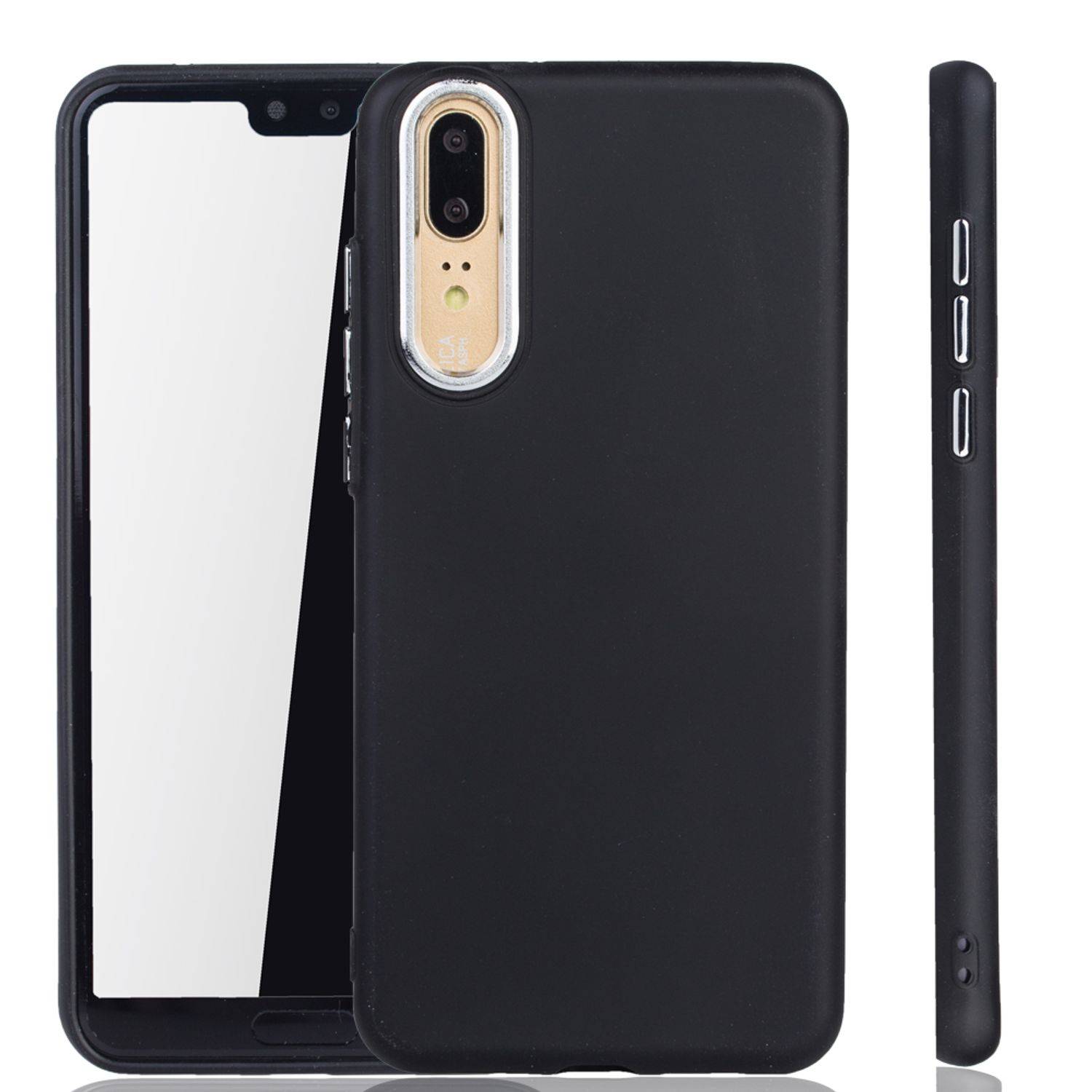 Huawei P20 Handyhülle Backcover Schwarz